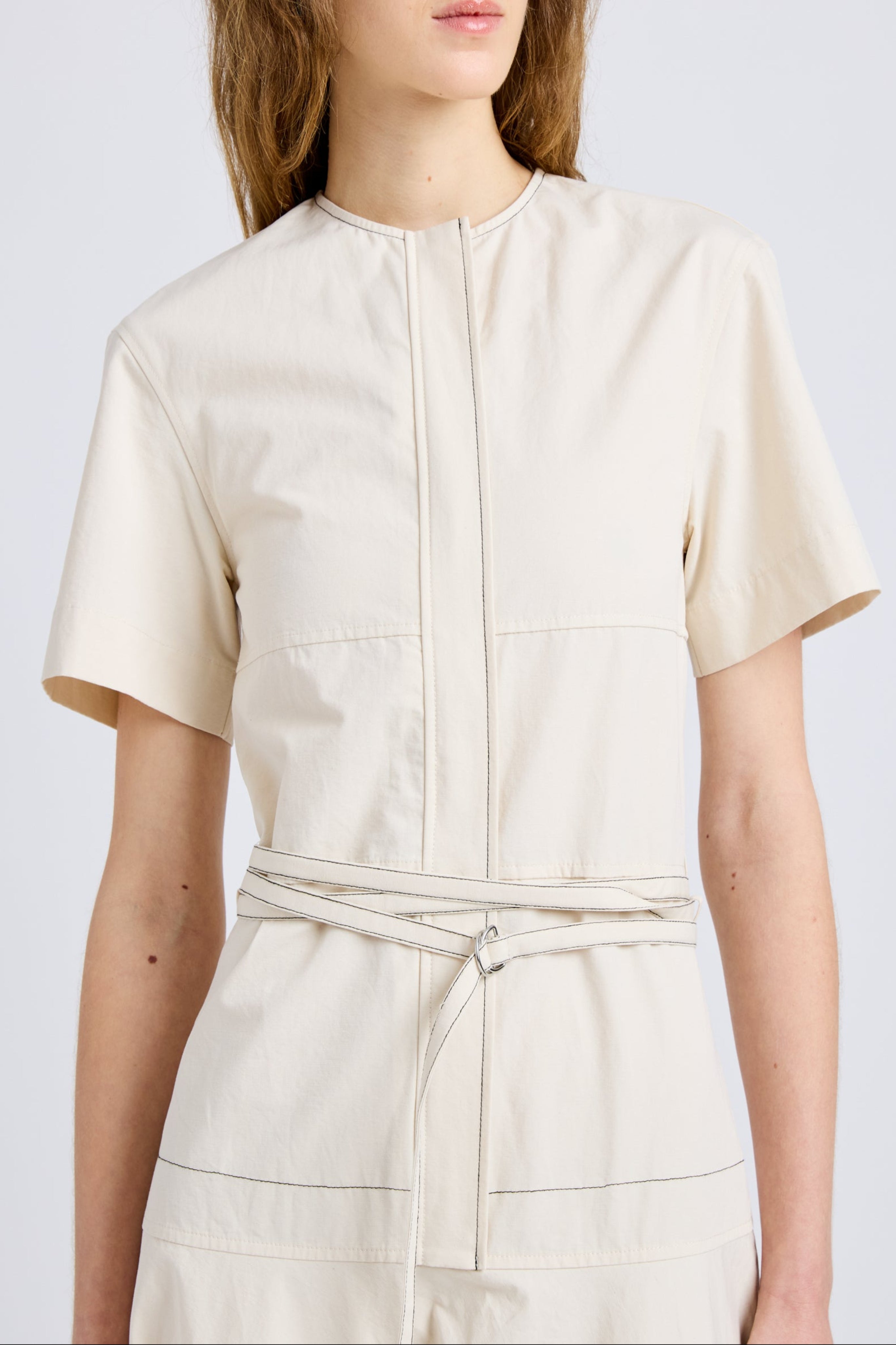 Elizabeth Dress in Solid Cotton Linen