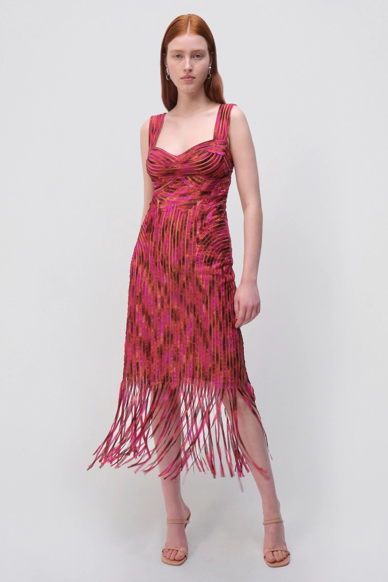 Adalette Midi Dress in Multi