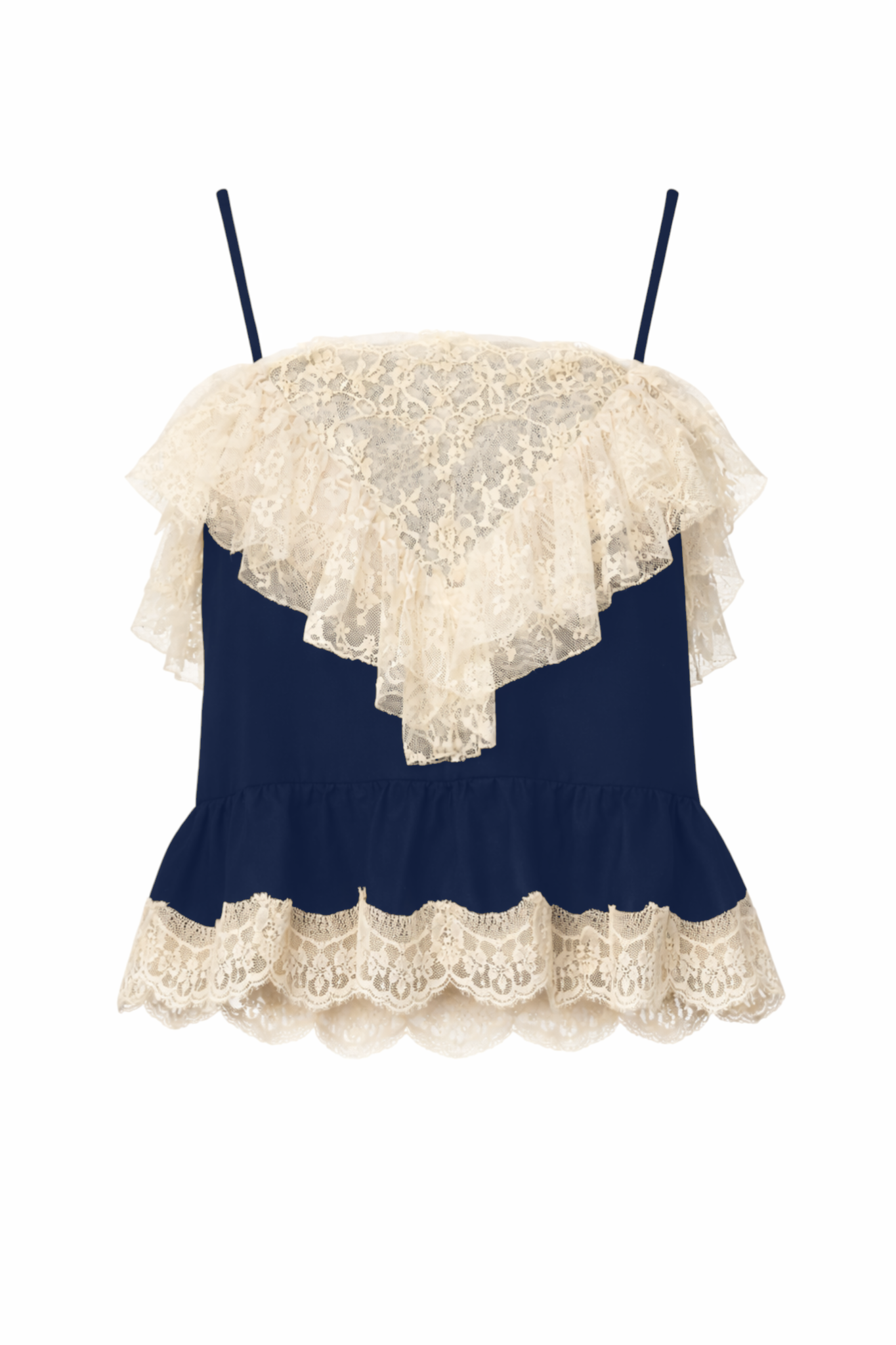 Ethel Solid Camisole Top in Navy