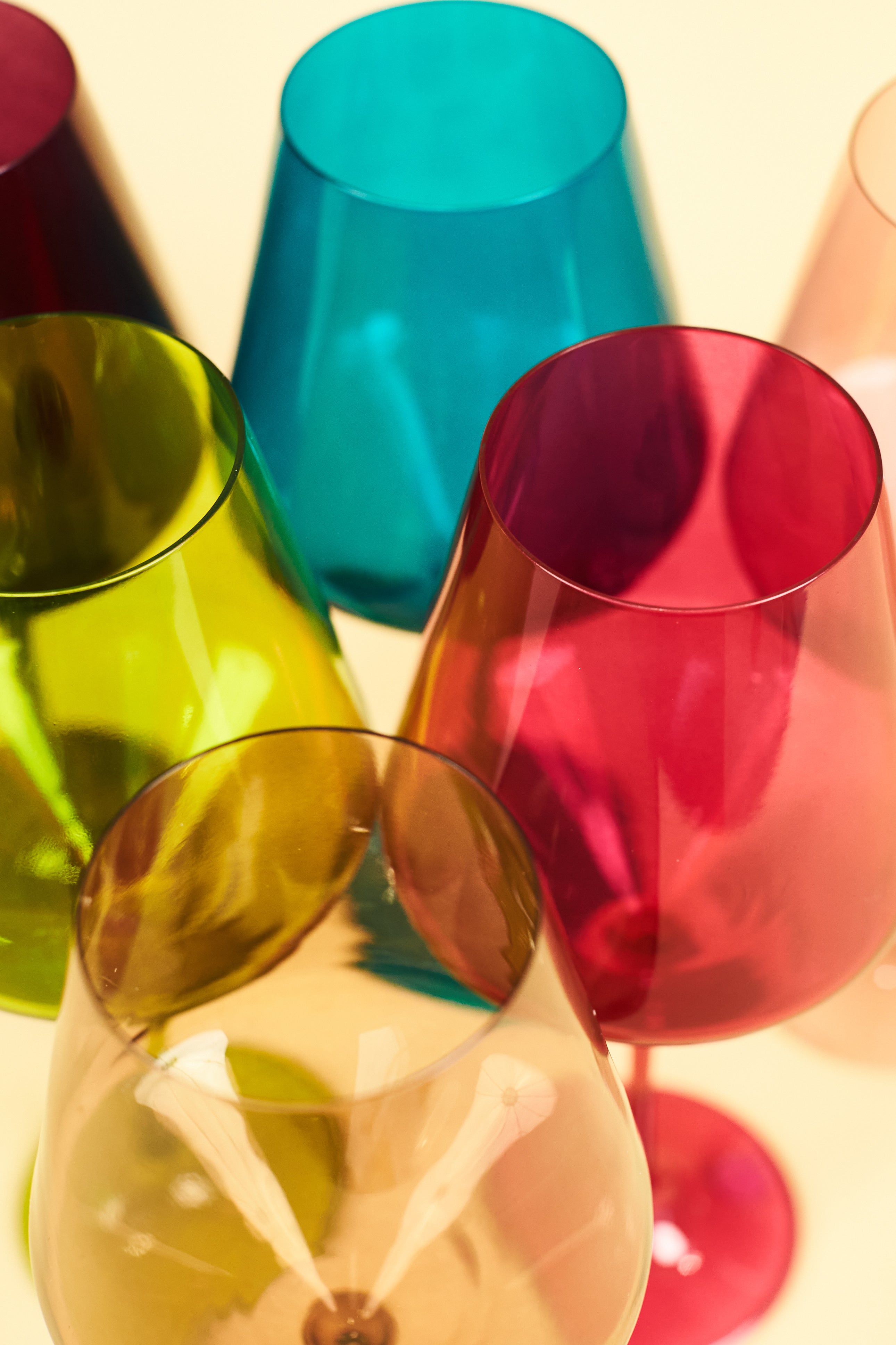 ESTELLE COLORED GLASS Exclusive Multi Stemware Set