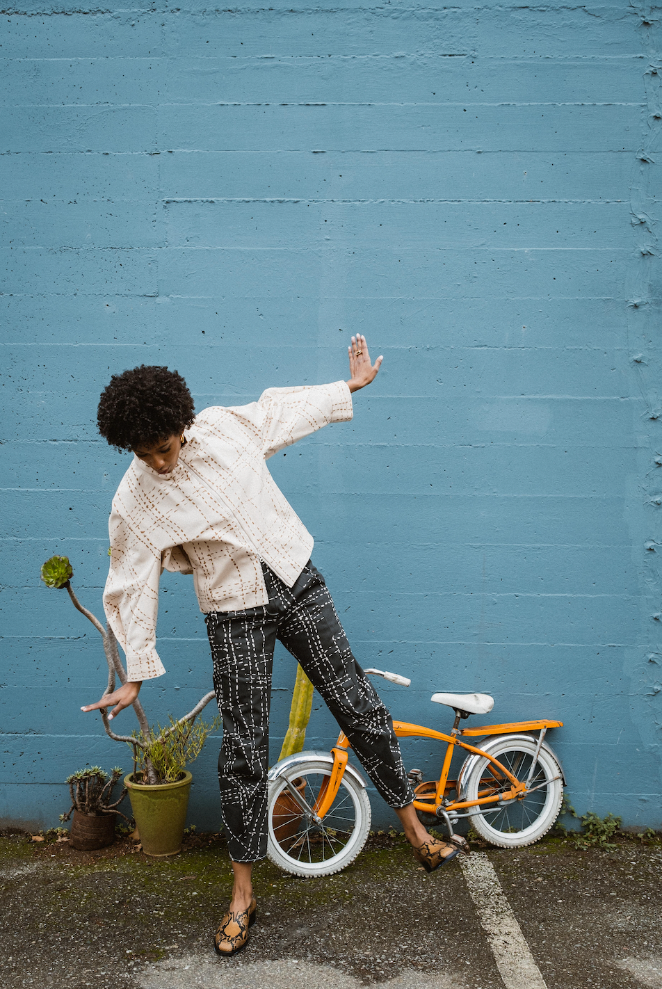 ZERO + MARIA CORNEJO Printed Takeo Pants