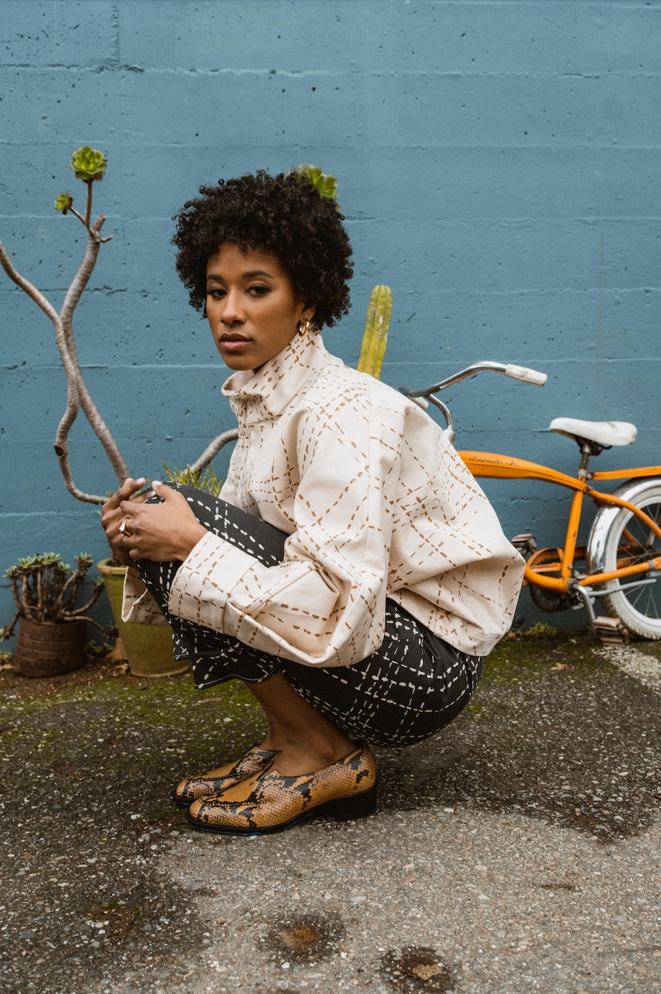 ZERO + MARIA CORNEJO Printed Takeo Pants