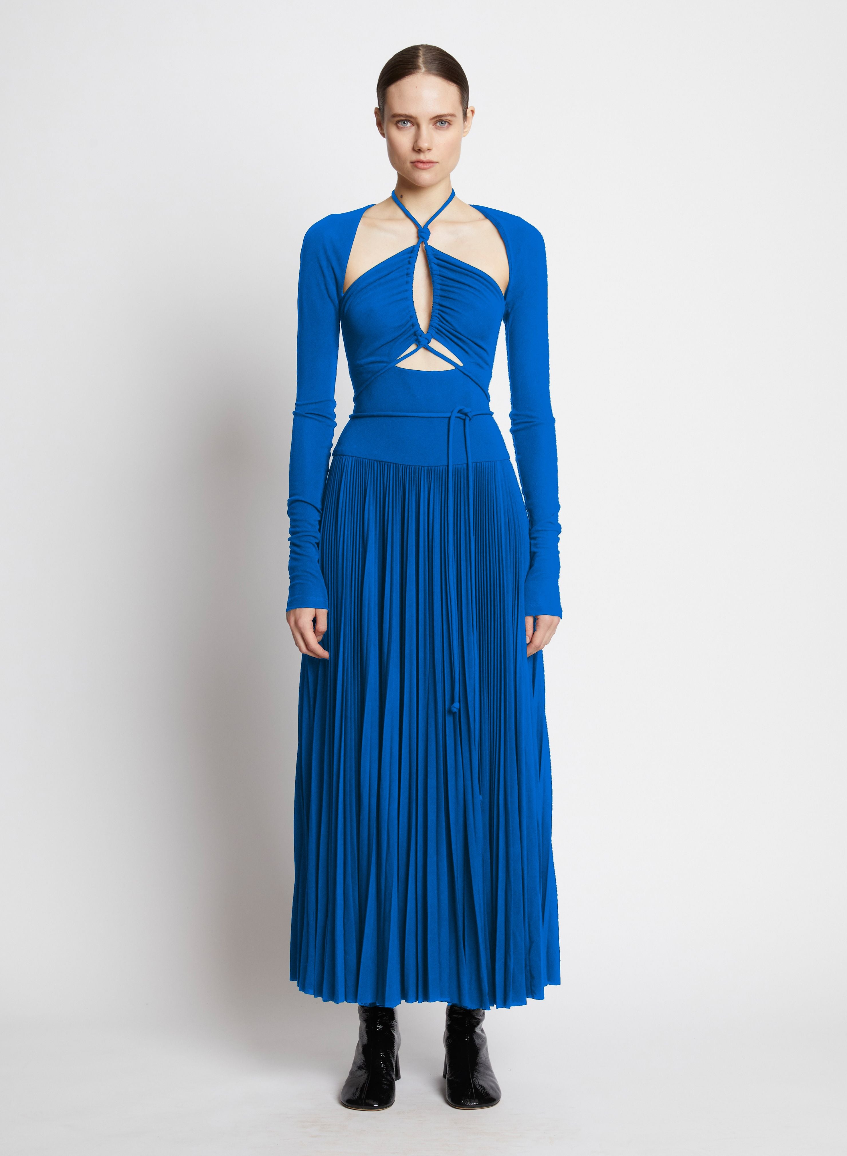 PROENZA SCHOULER Cut Out Jersey Halter Dress