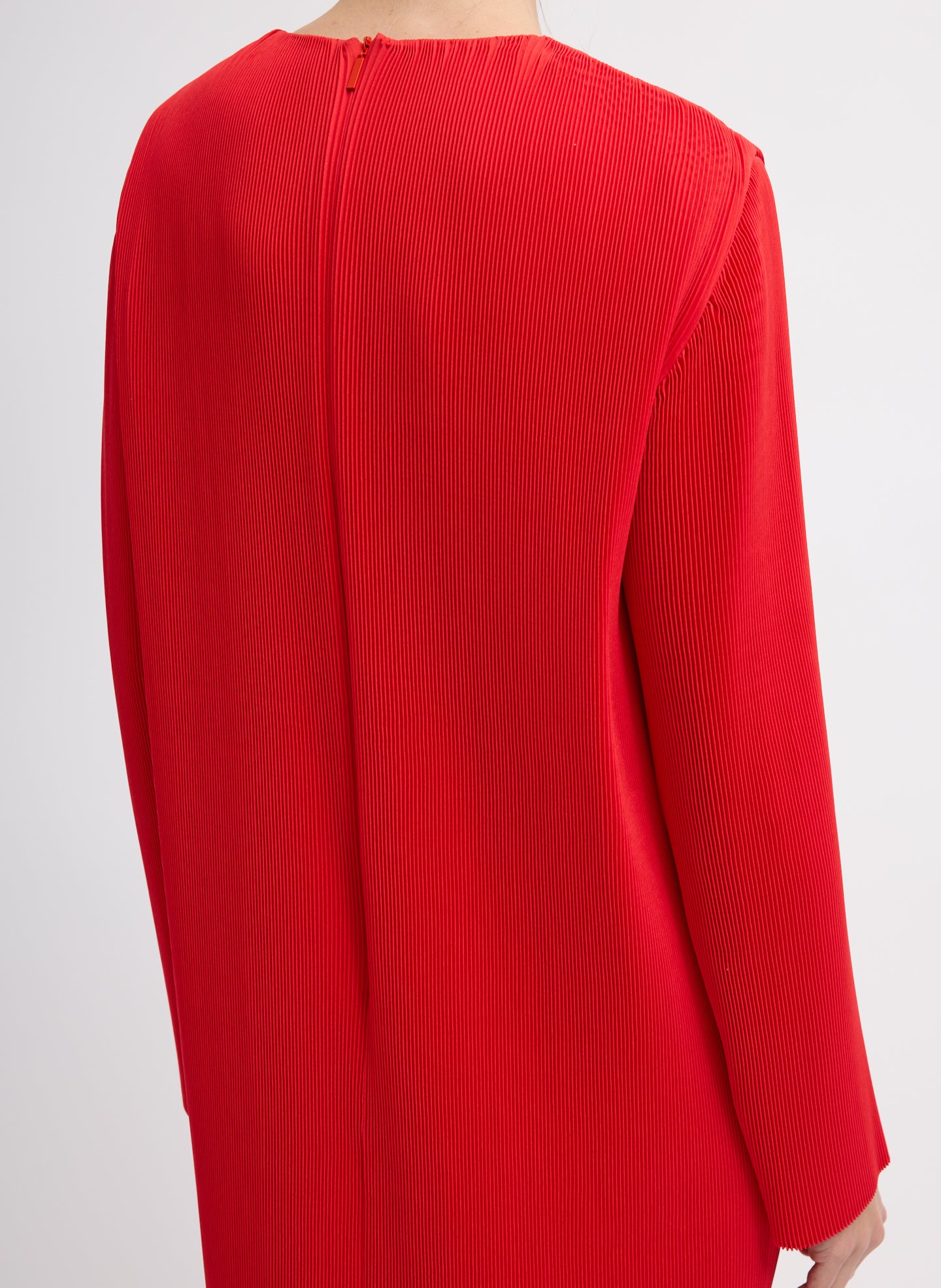 PLISSE MIDI DRESS