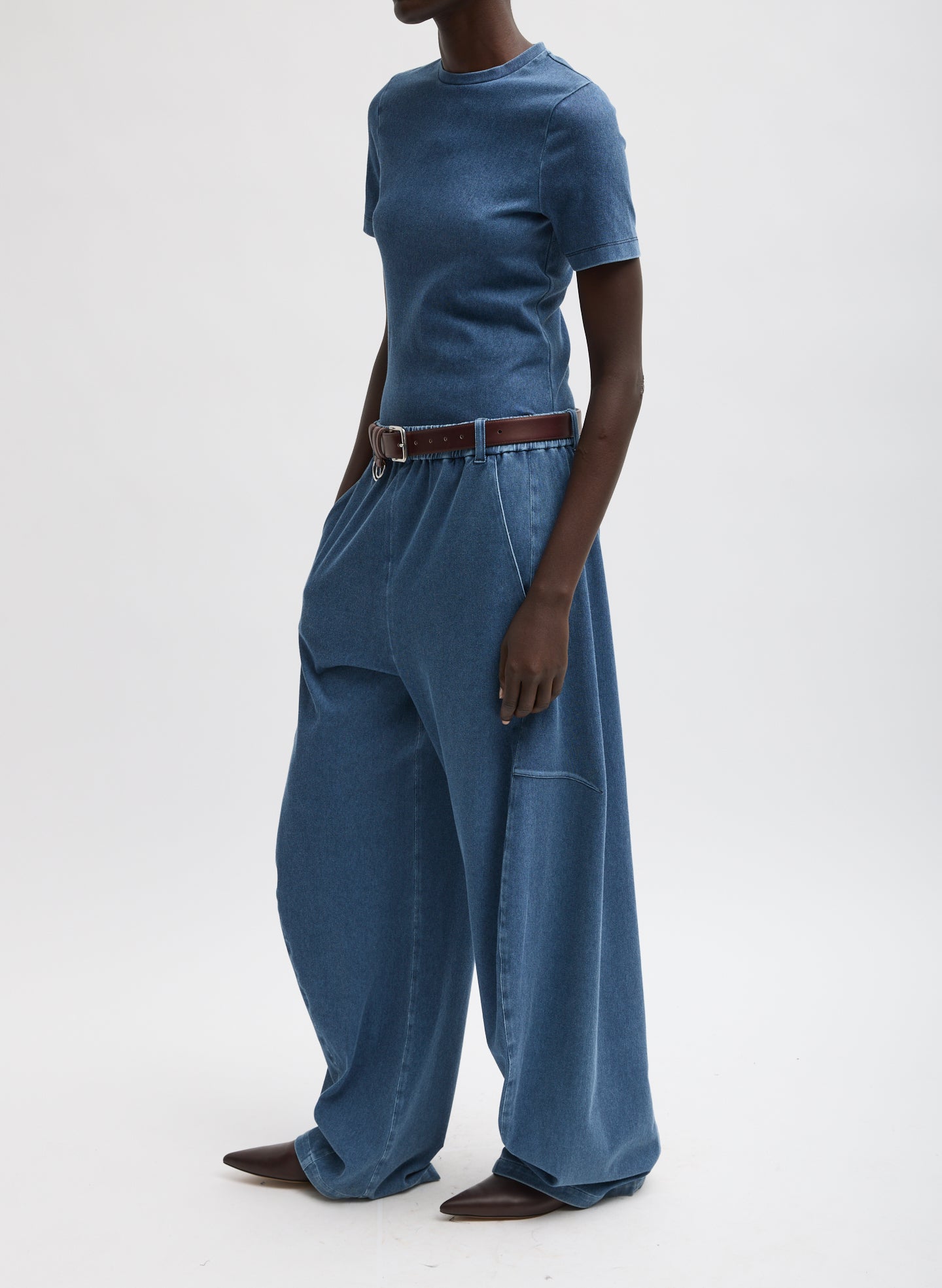 STRETCH DENIM BABY T