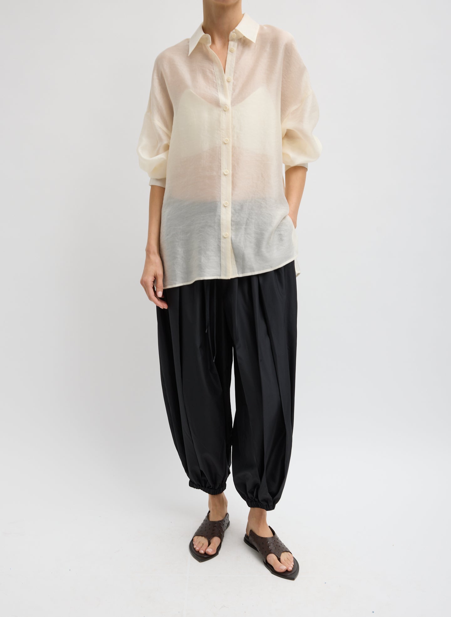Summer Voile Oversized Shirt by Tibi | McMullen