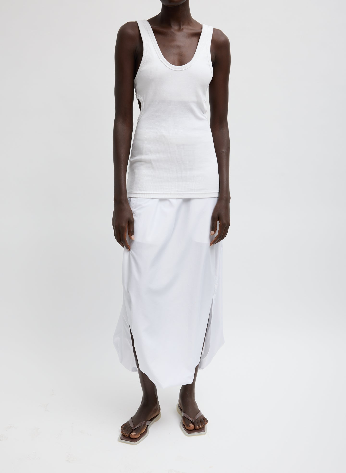 RIBBED T RACERBACK TANK