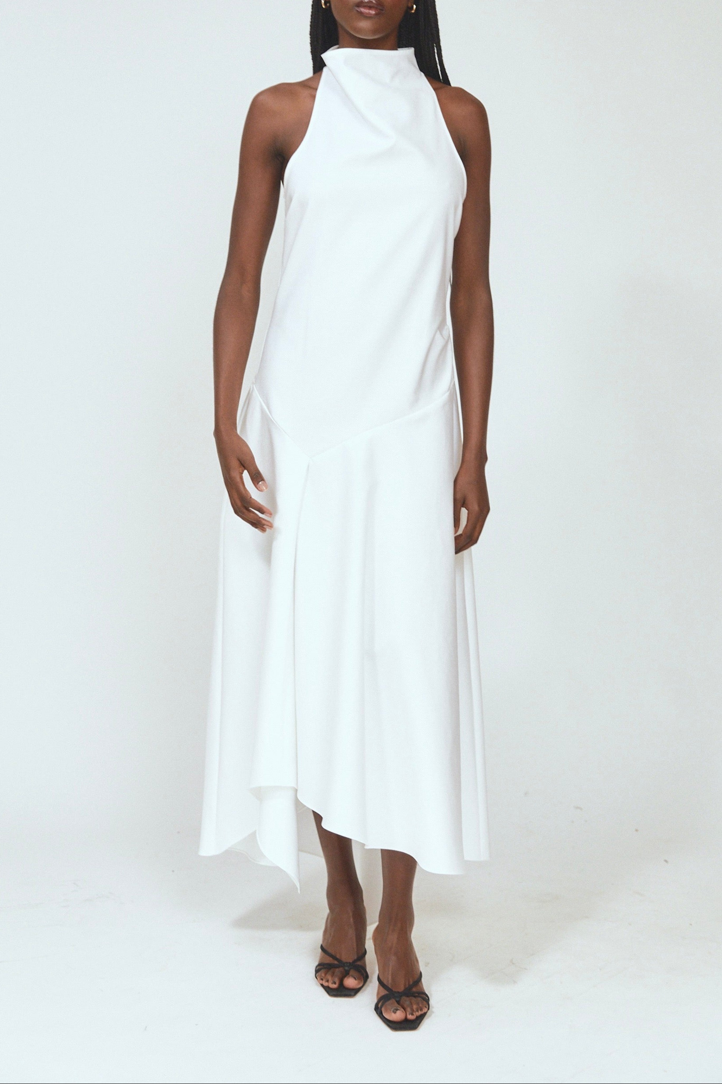 Dropped & Dramatic Dress