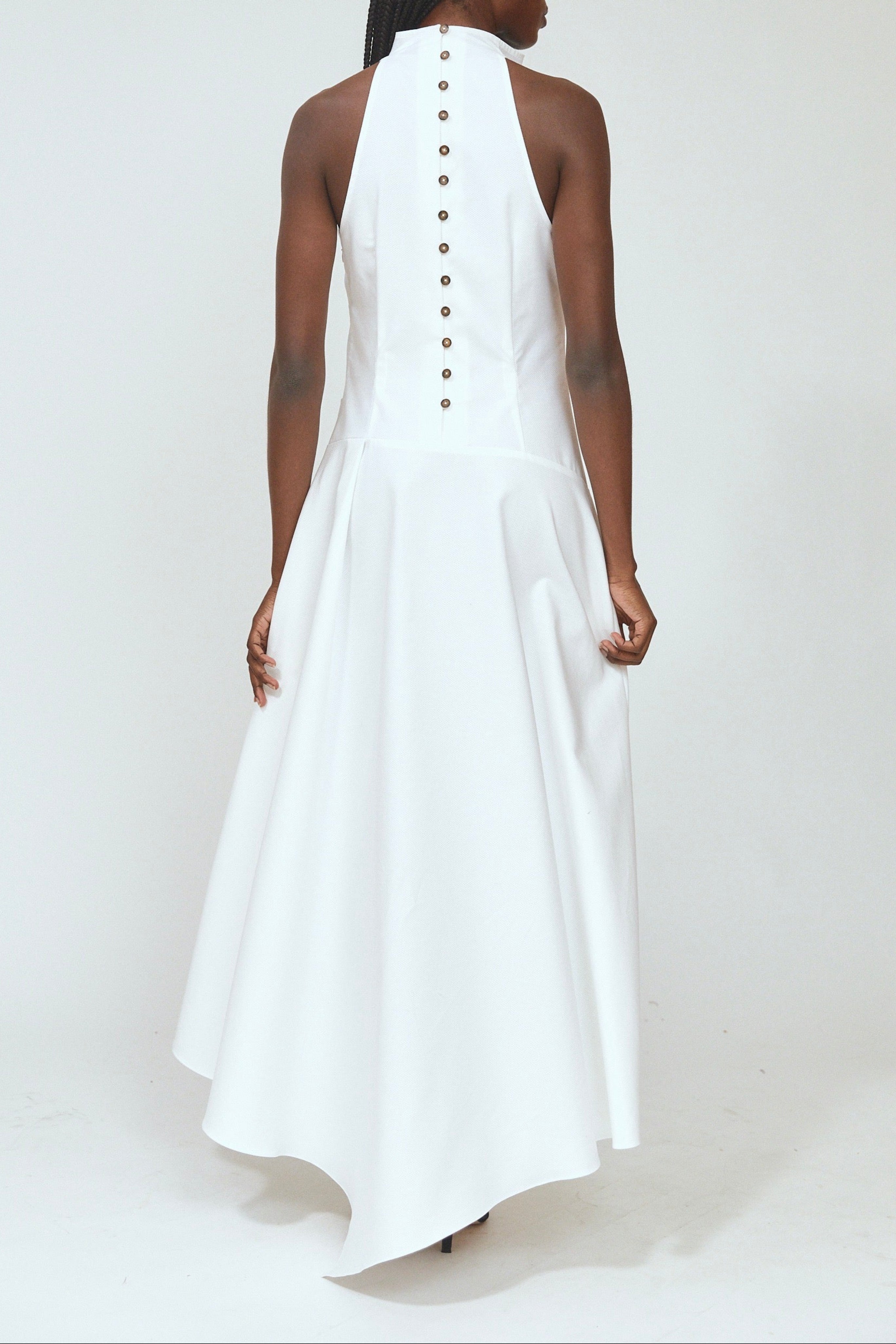 Dropped & Dramatic Dress