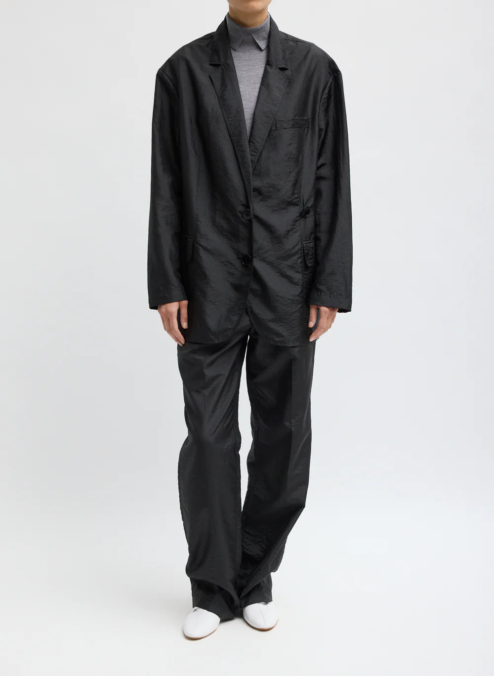 Crispy Nylon Liam Blazer - Black