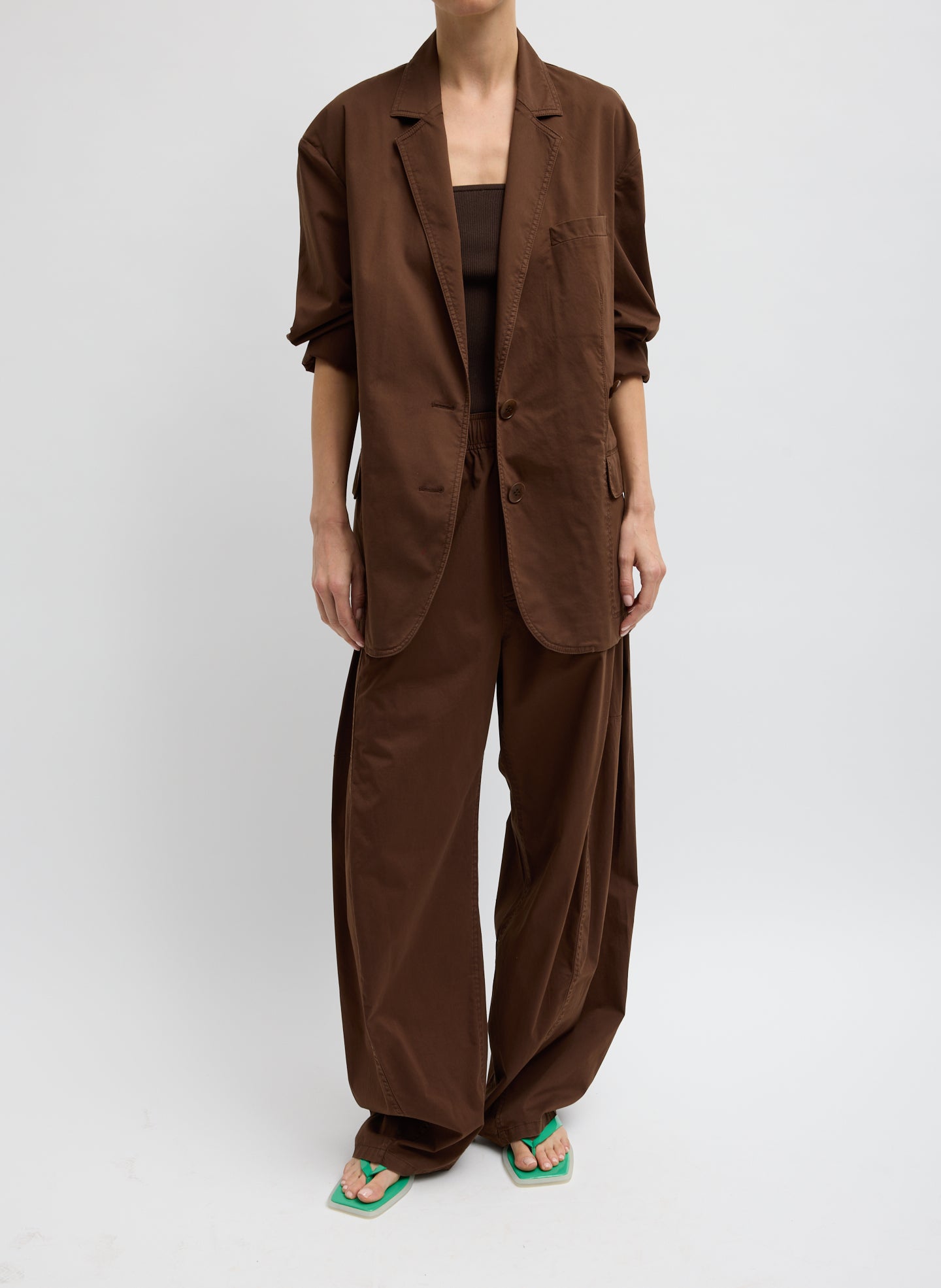 GARMENT DYED SILKY COTTON WINSLOW PULL ON PANT