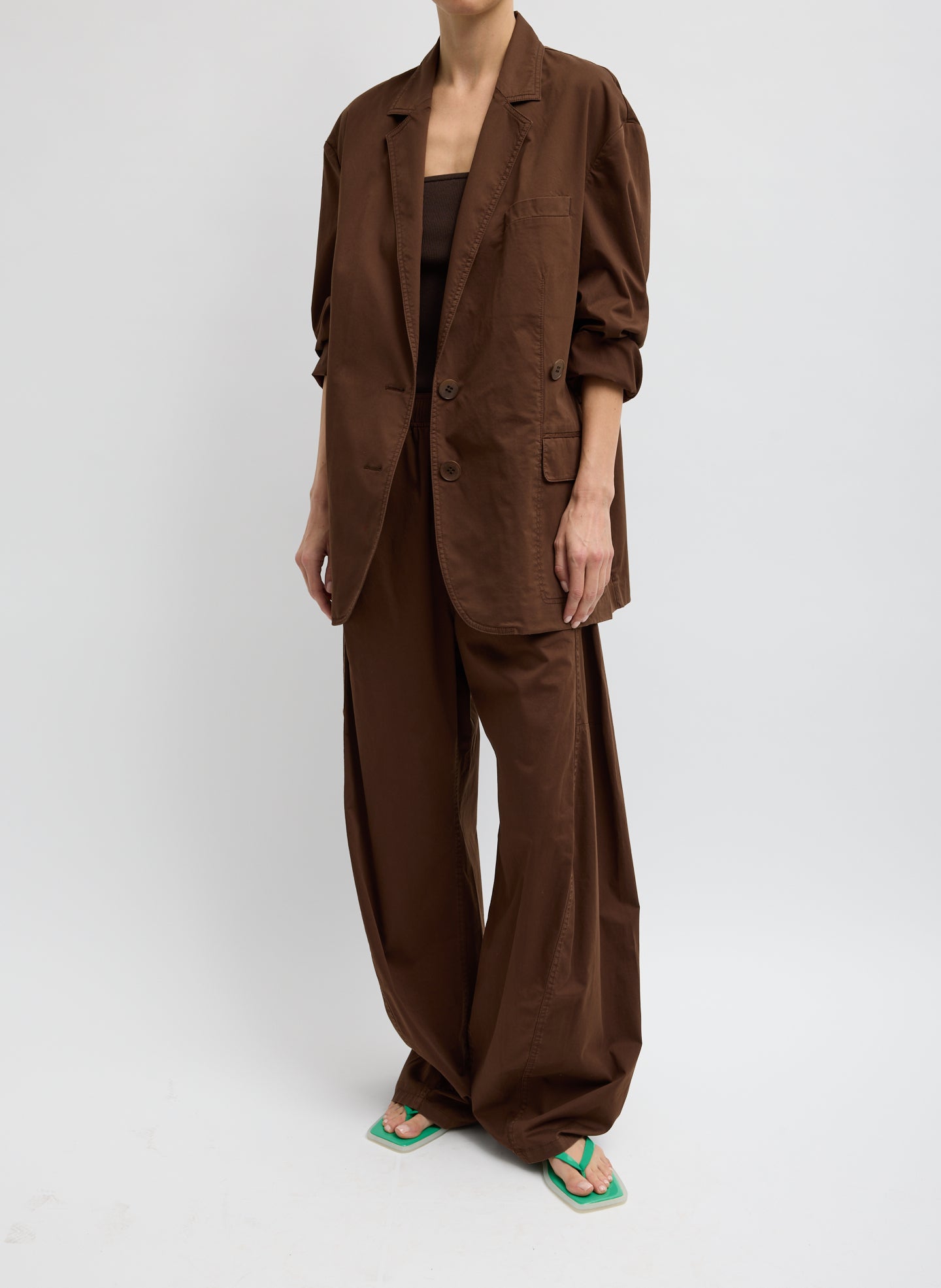 GARMENT DYED SILKY COTTON WINSLOW PULL ON PANT