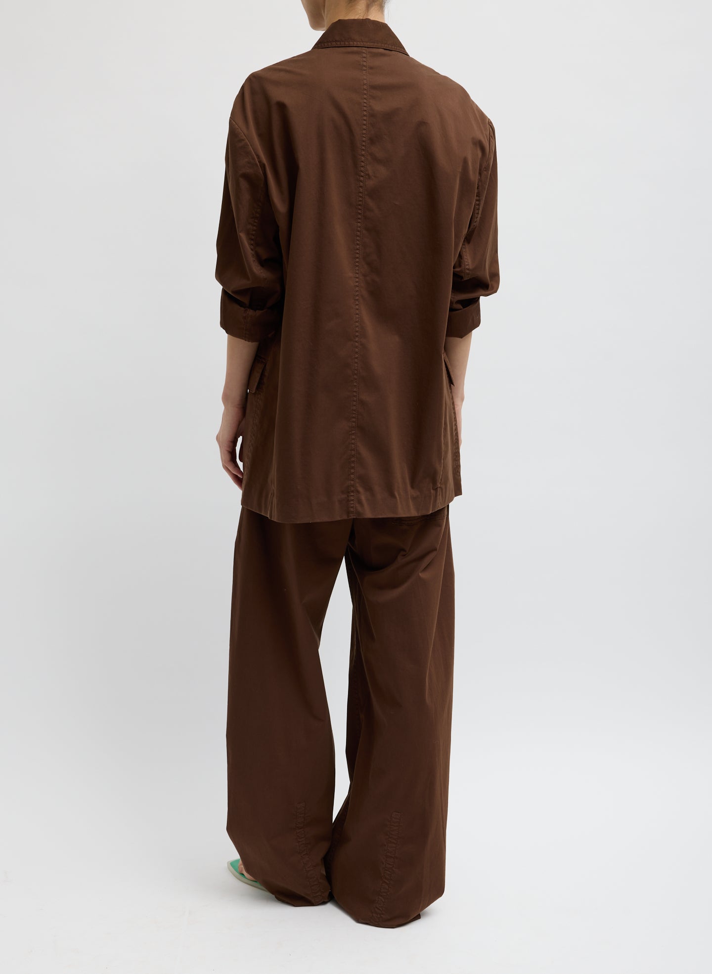 GARMENT DYED SILK COTTON LIAM BLAZER