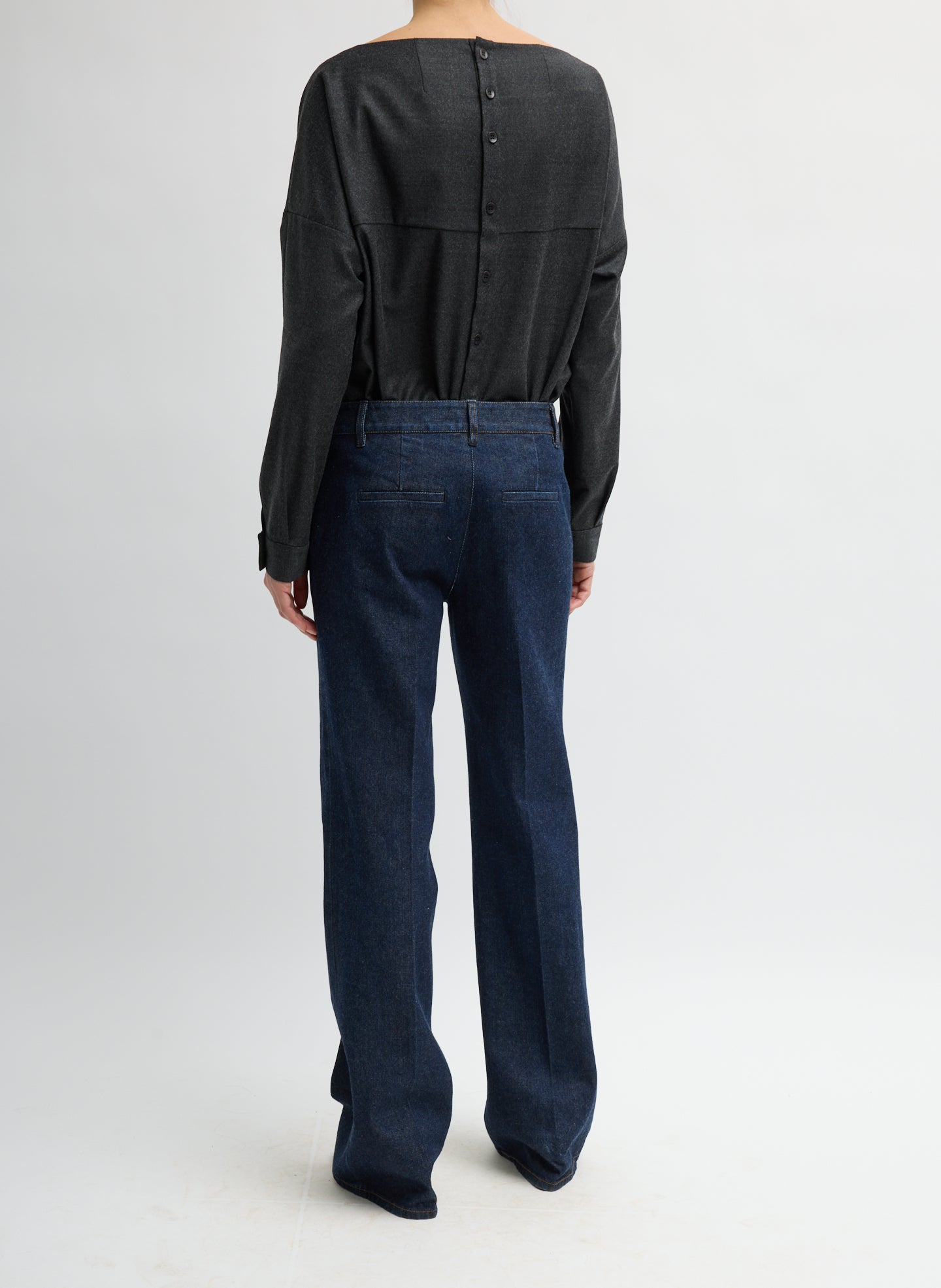 INDIGO DENIM PAT TROUSER JEAN