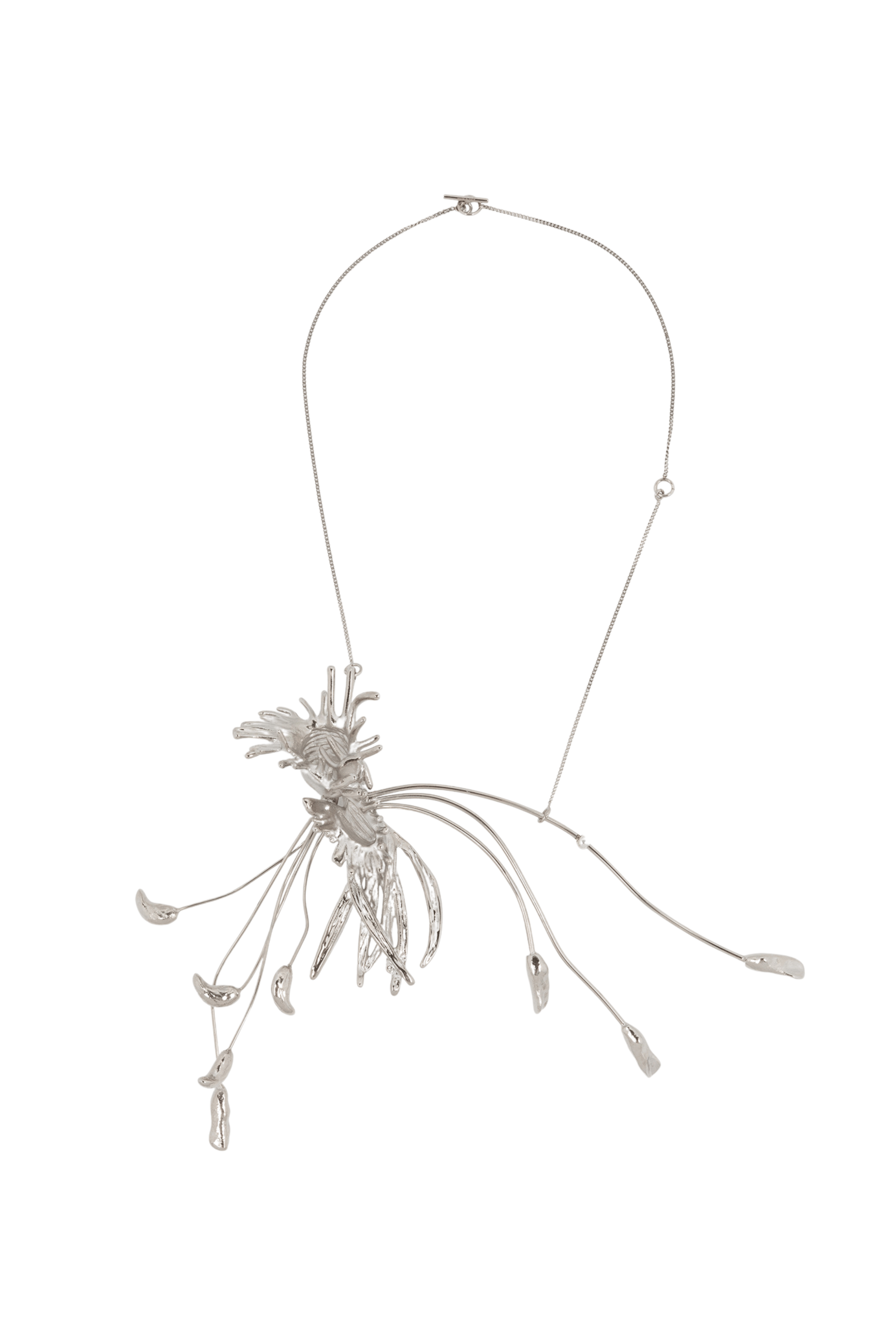 DRIES VAN NOTEN Metal Flower Necklace