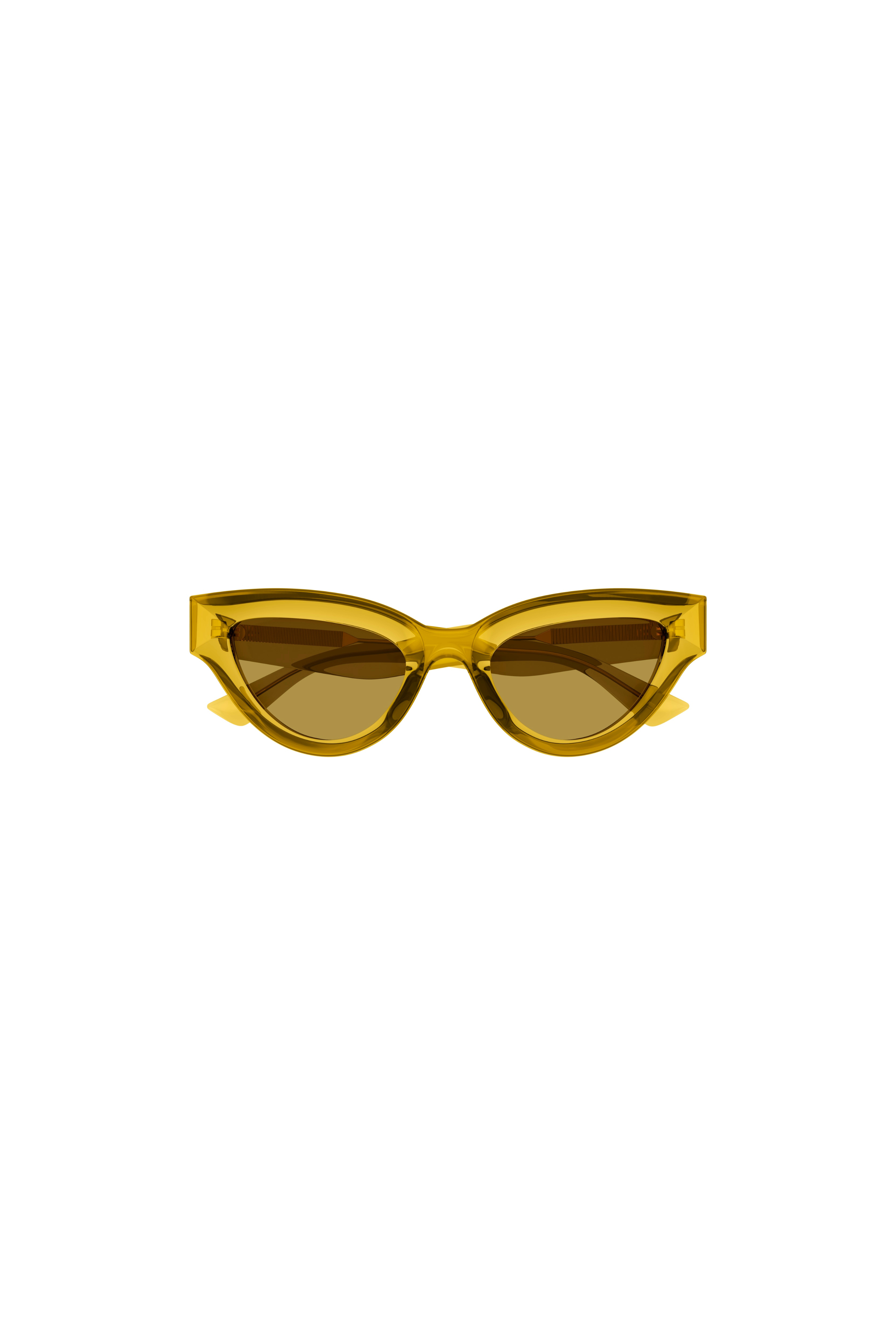 Yellow Dropped Lens Cat Eye Sunglasses