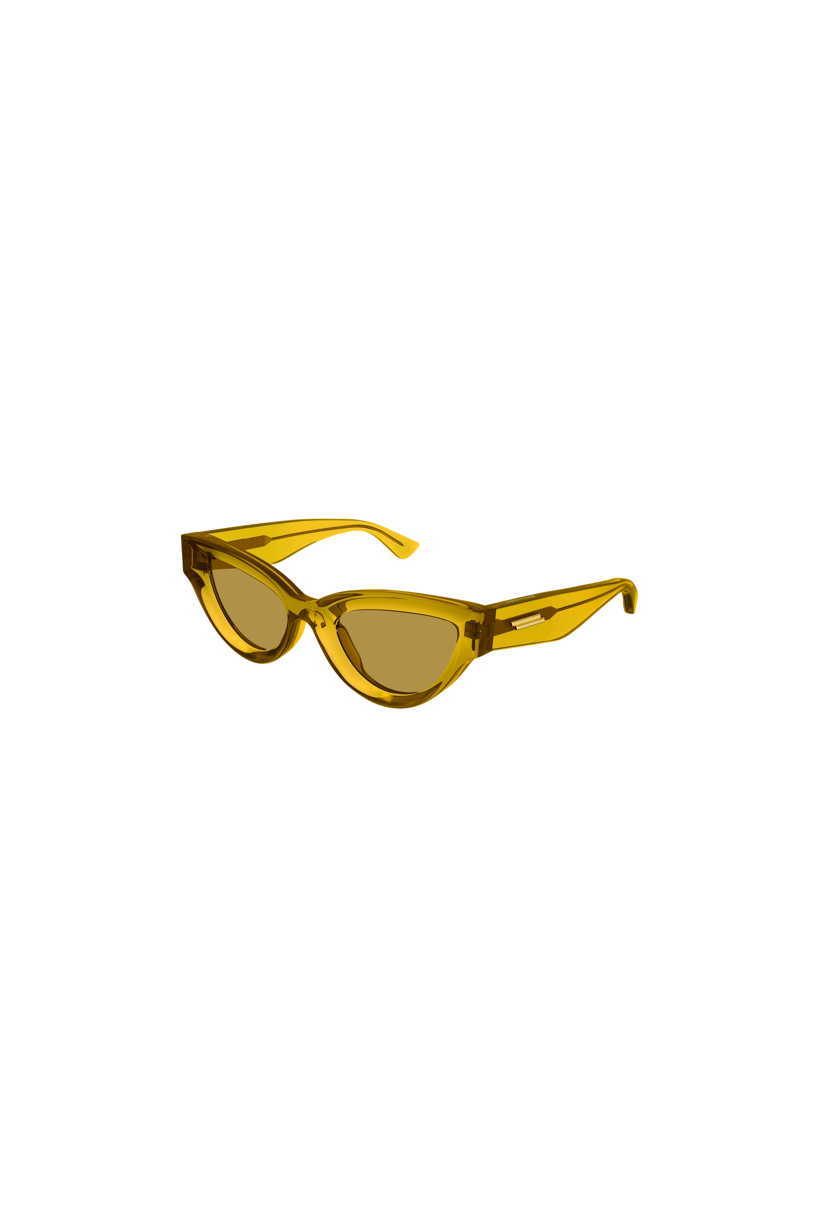 Yellow Dropped Lens Cat Eye Sunglasses