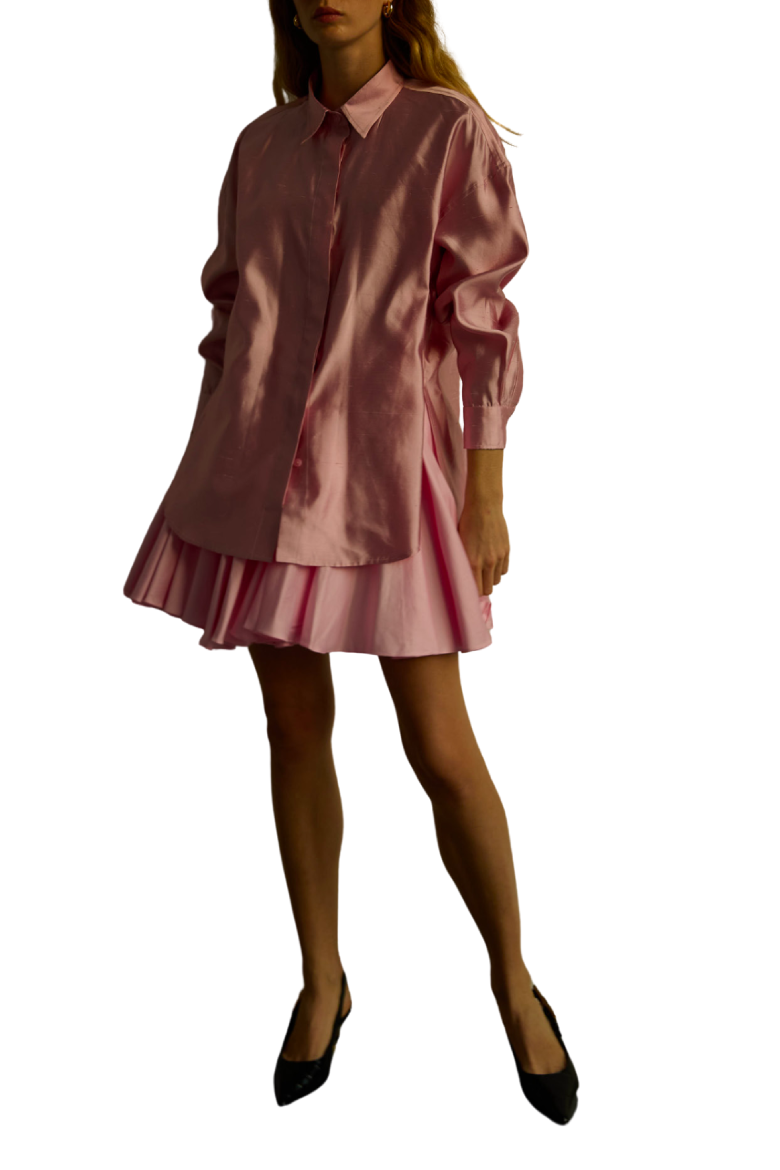 Oversized Taffeta Shirt