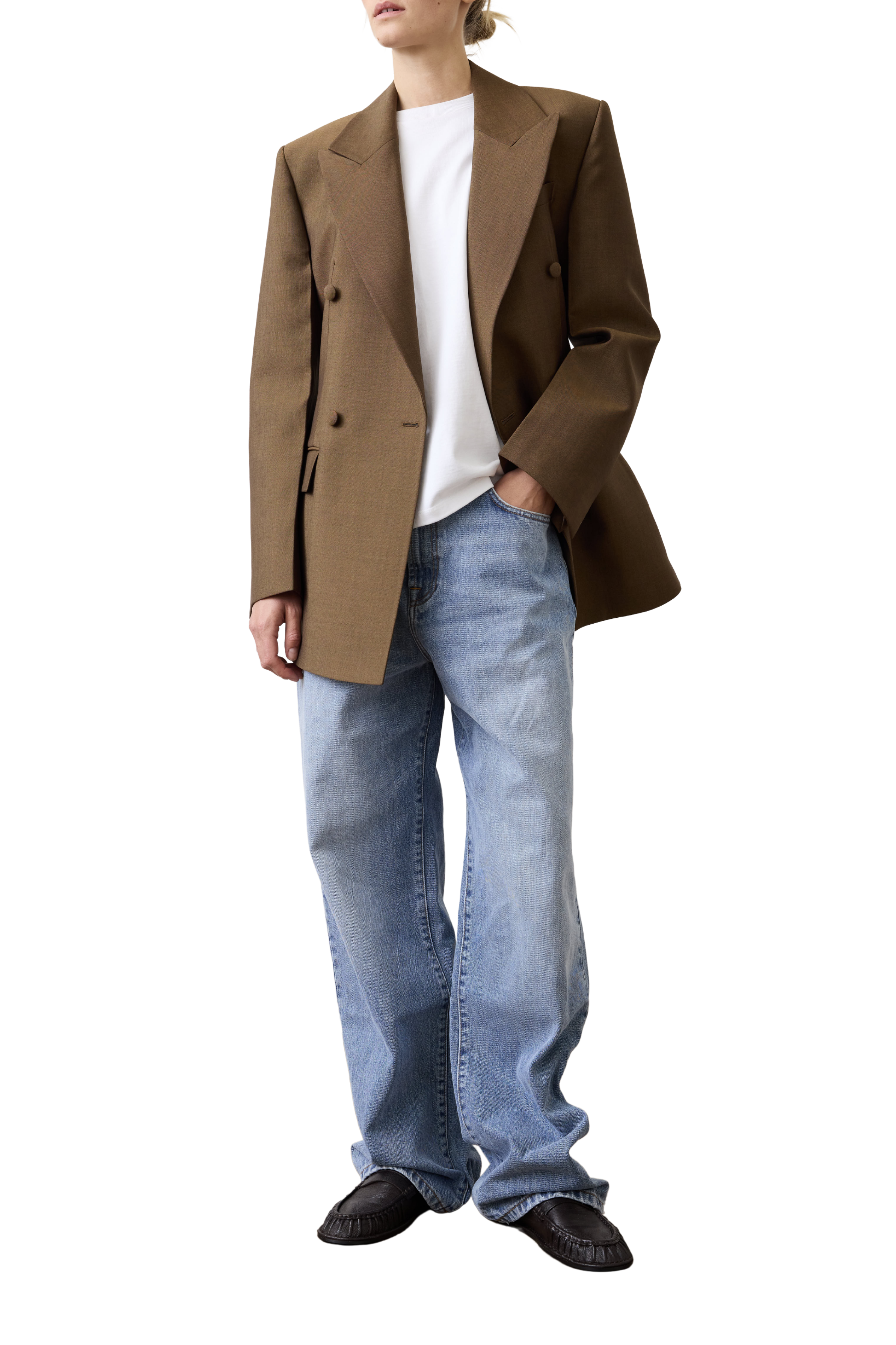 Double-Breasted Hourglass Blazer