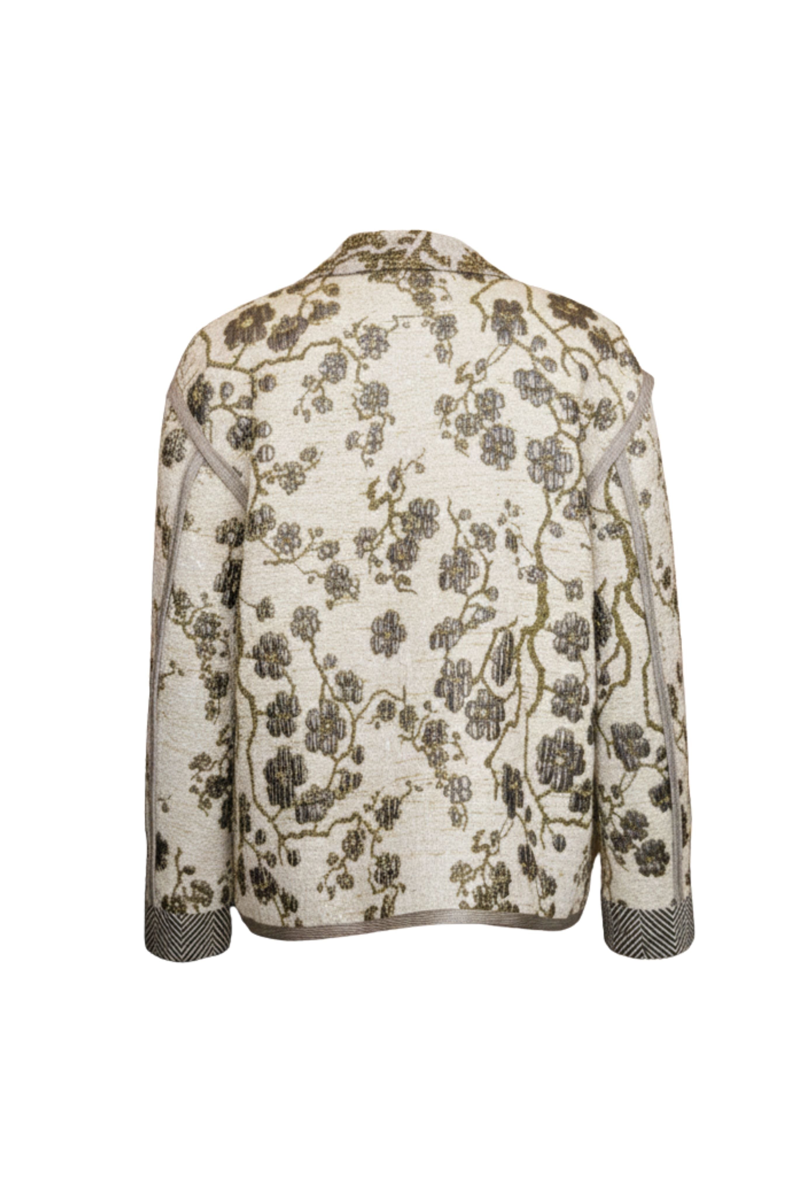 "La Lune En Fleur" Jacquard Oversized Jacket