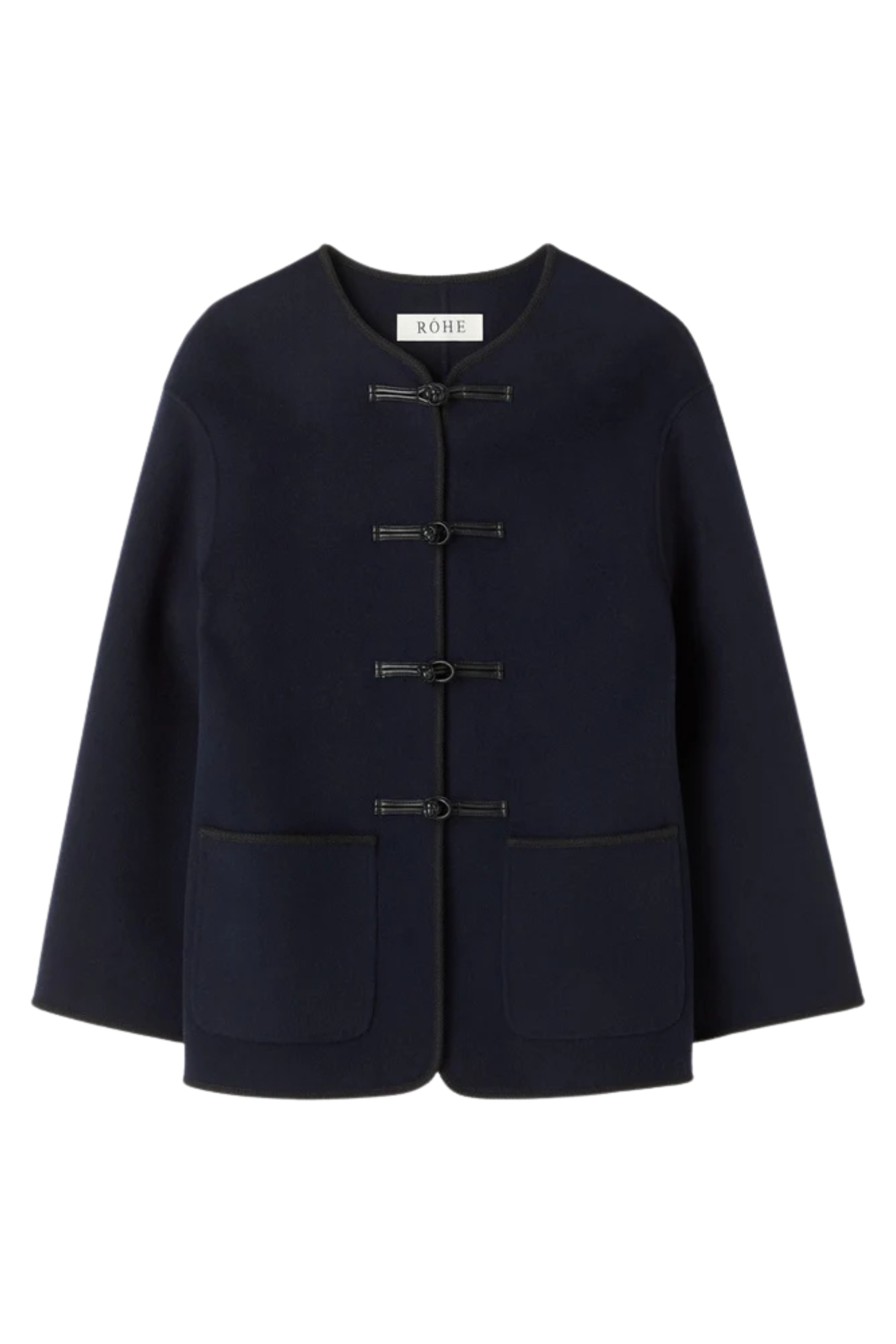 Mandarin Double-Faced Wool Jacket