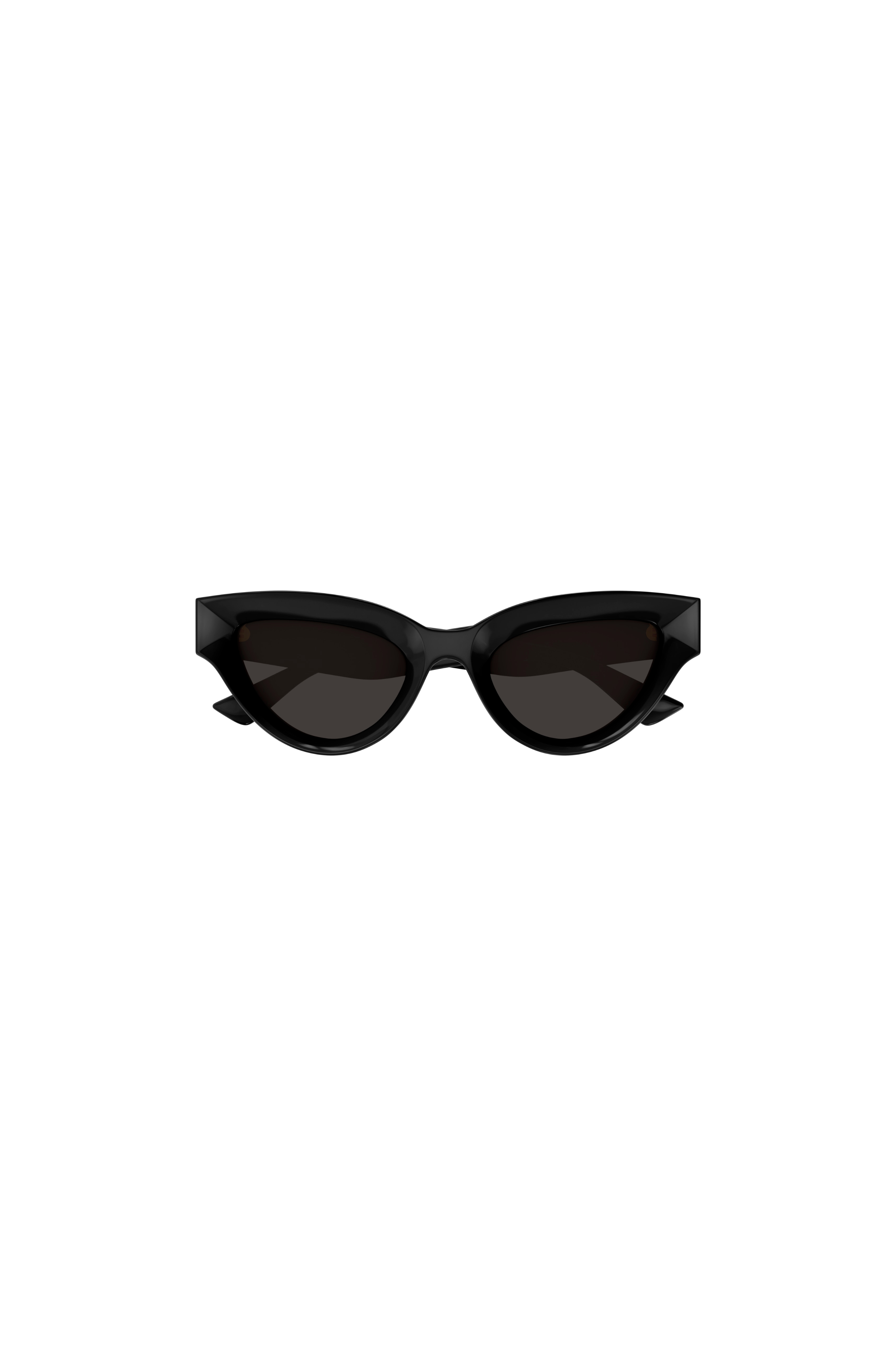 BOTTEGA VENETA Black Dropped Lens Cat Eye Sunglasses