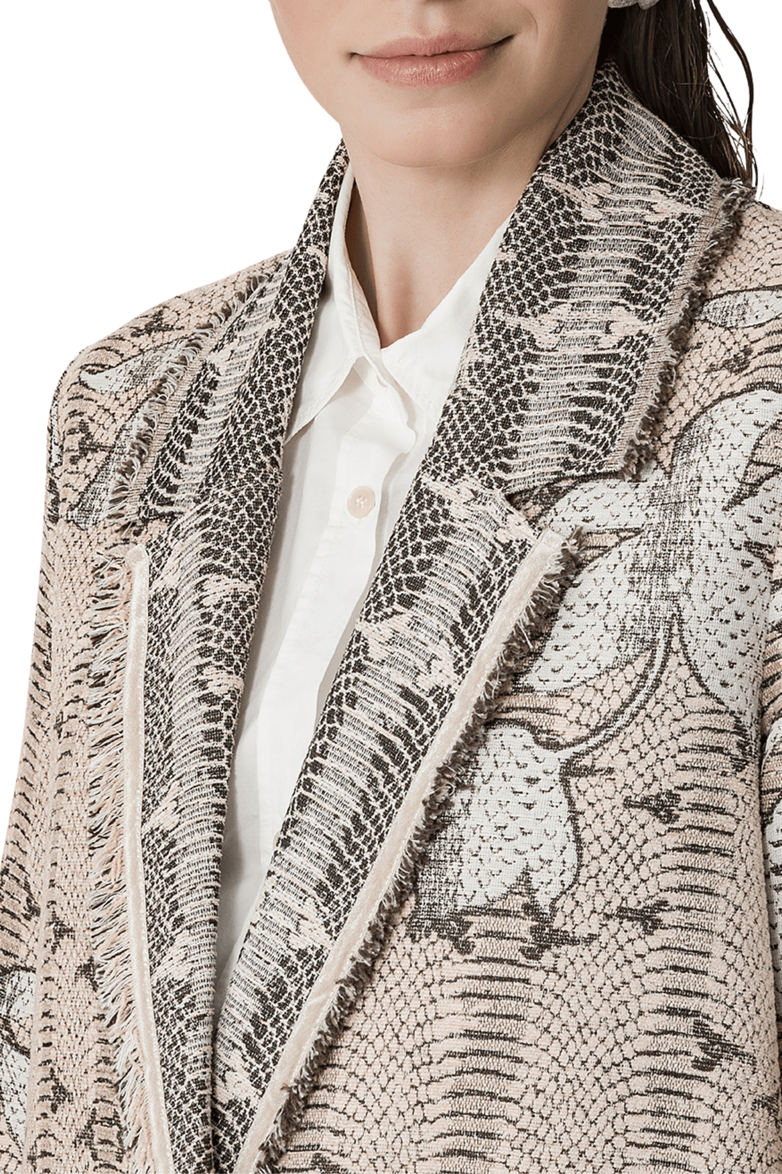 FORTE FORTE "Dune Lily" Jacquard Coat