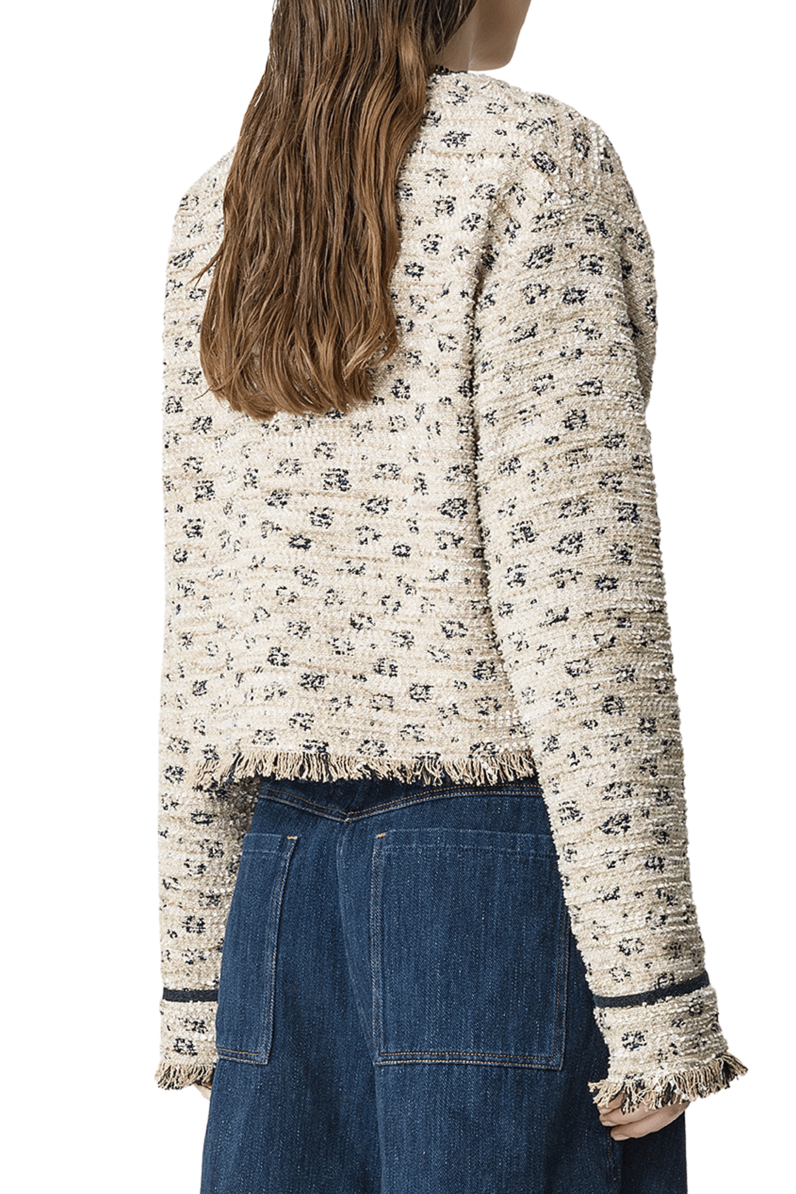 FORTE FORTE Tweed Jacquard Cropped Jacket