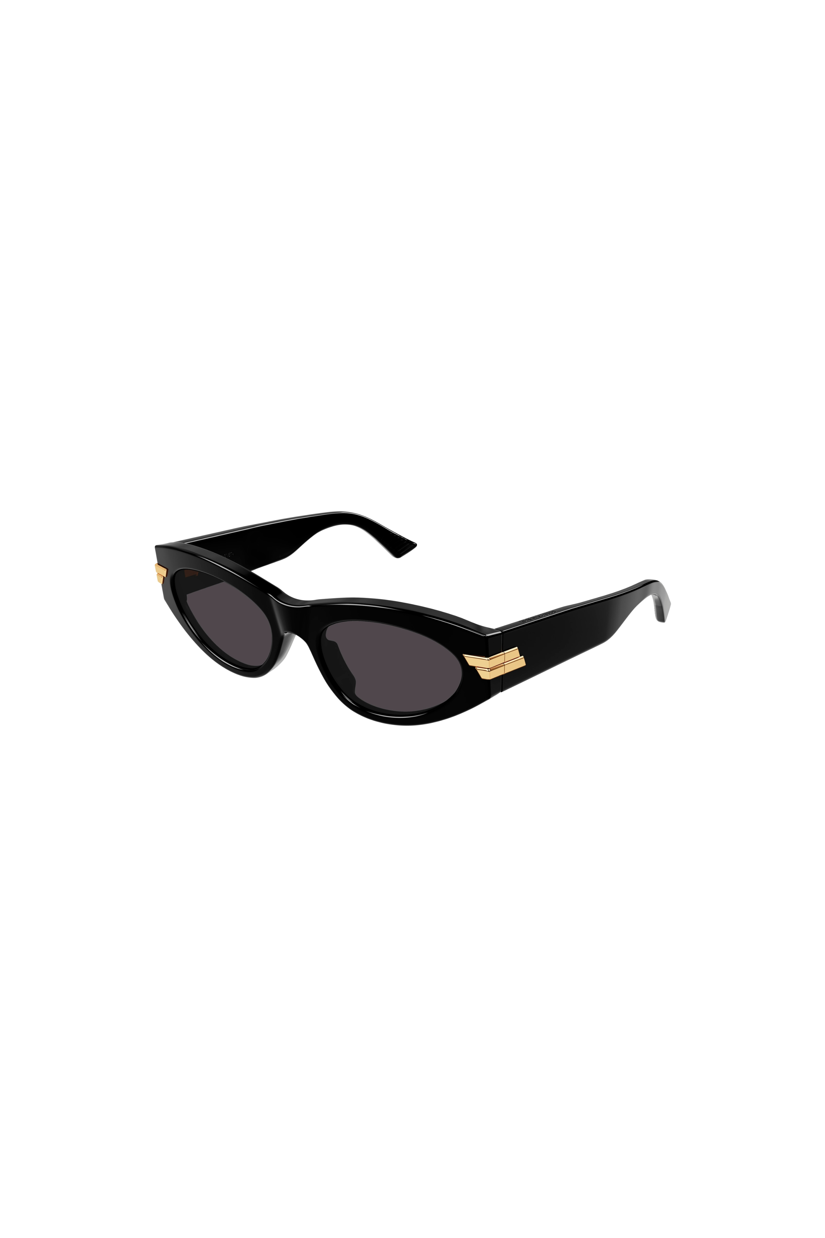 BOTTEGA VENETA Black Slim Cat Eye Sunglasses