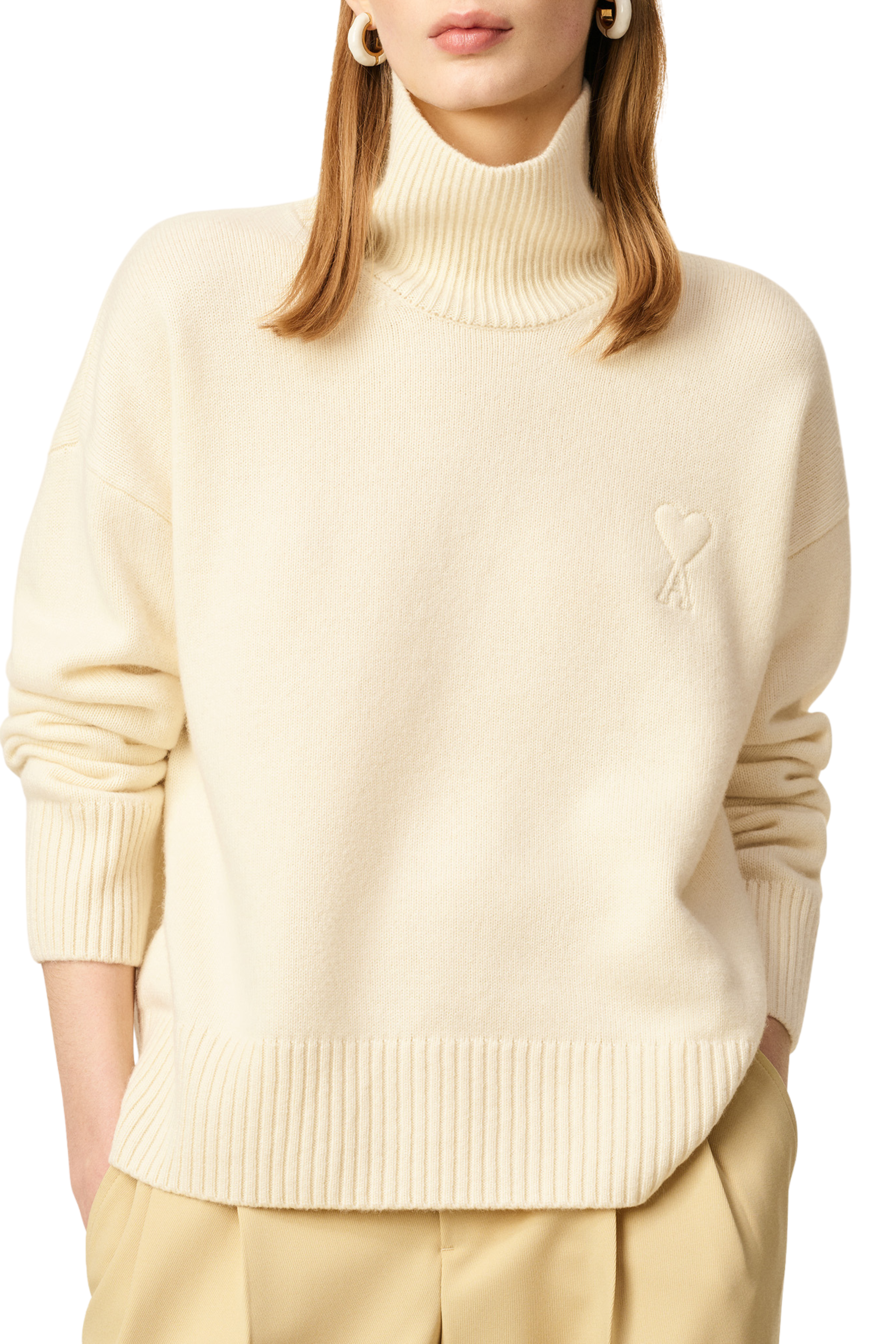 Ami De Coeur Funnel Neck Sweater