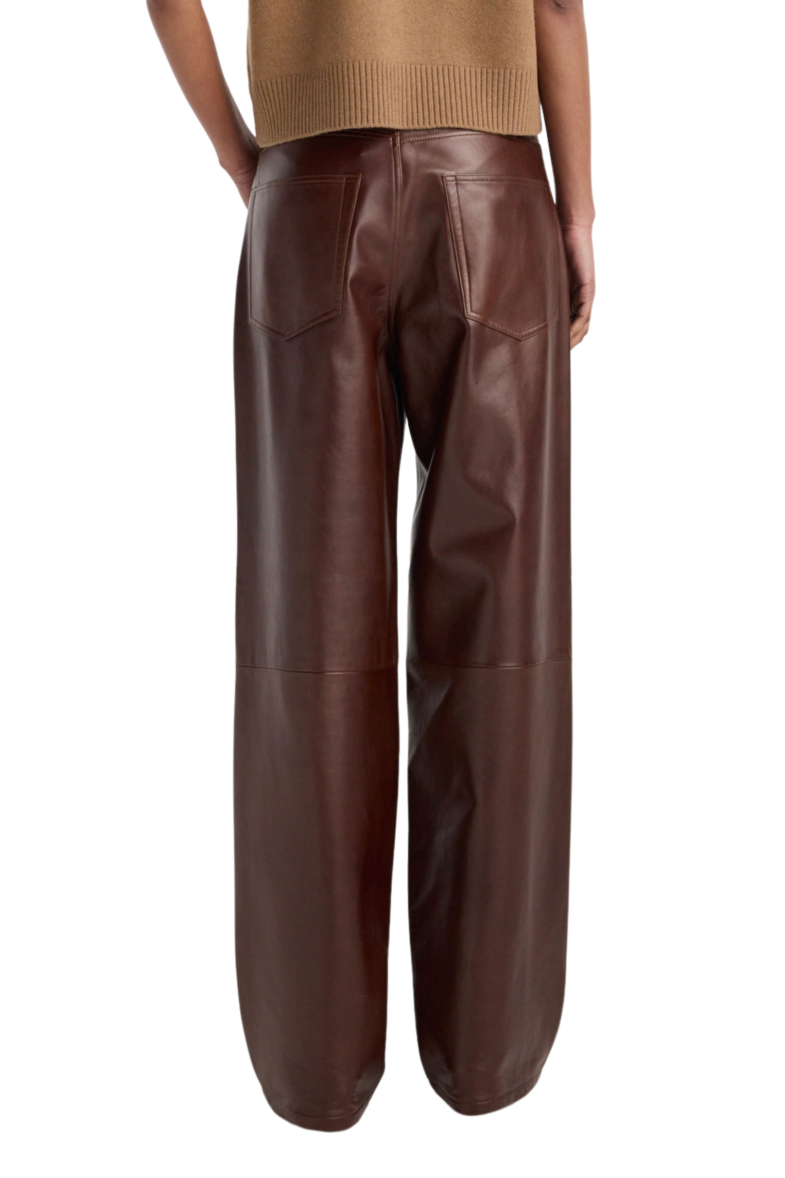 Bruun - Signature baggy leather trousers