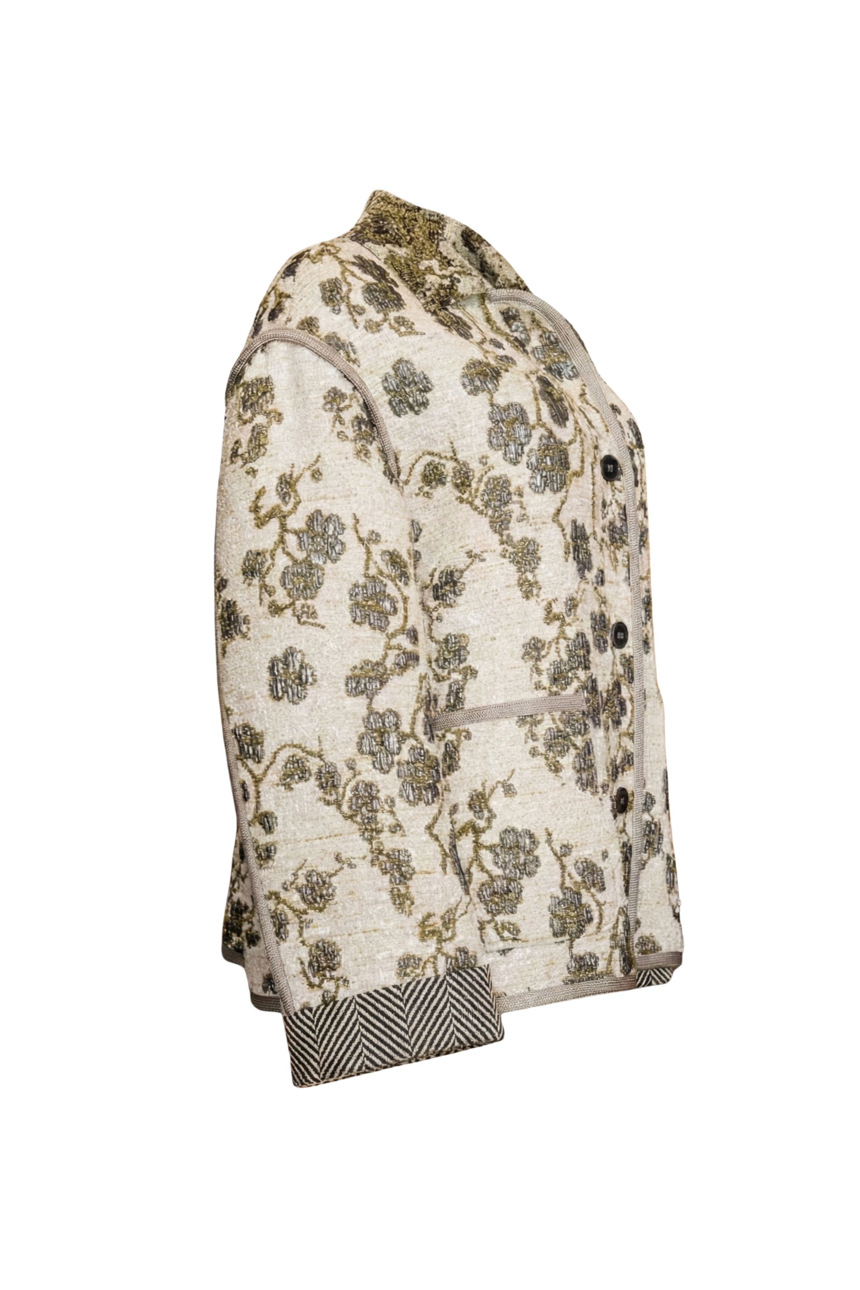 "La Lune En Fleur" Jacquard Oversized Jacket
