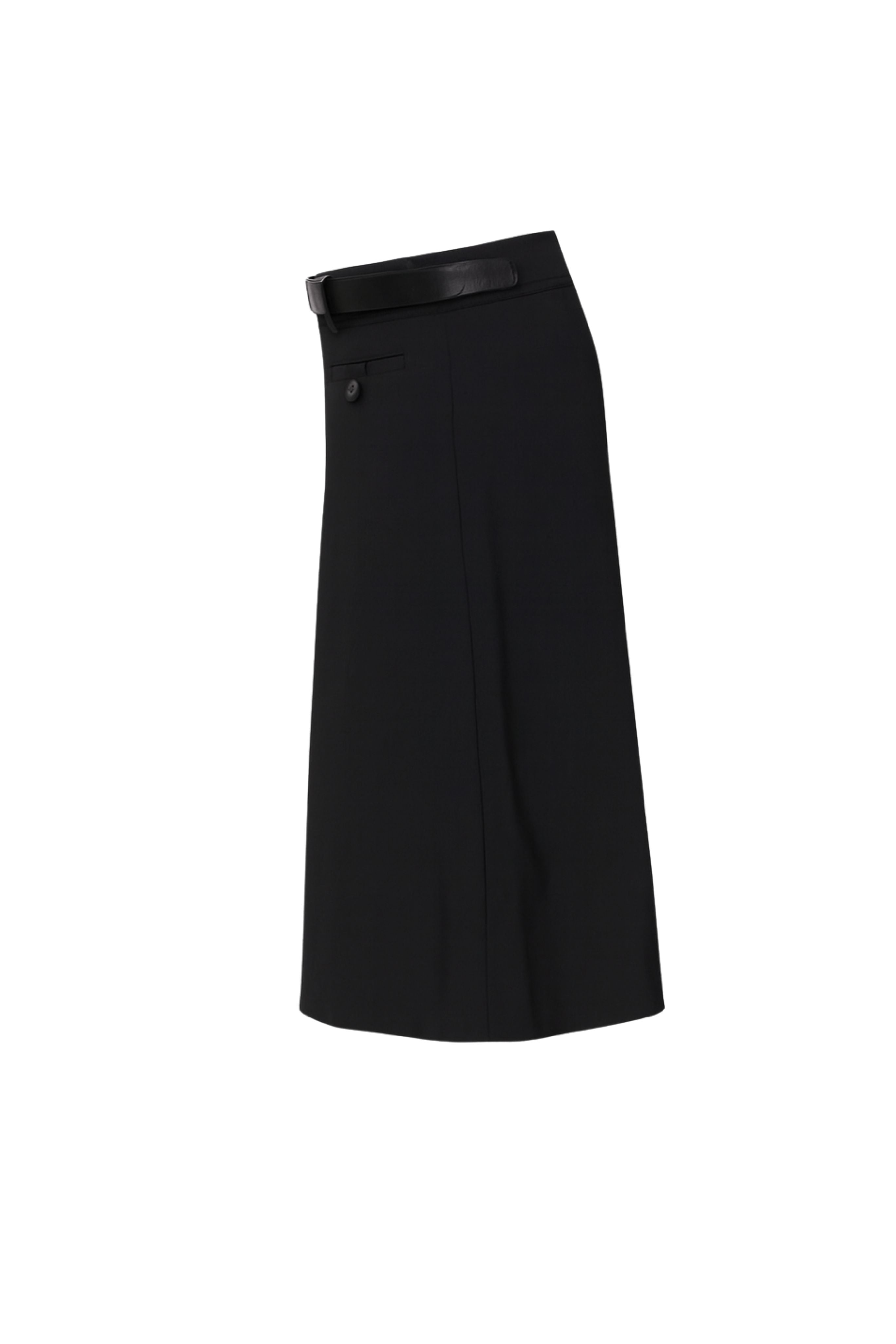 Adeline Wool Suiting Belted Culotte
