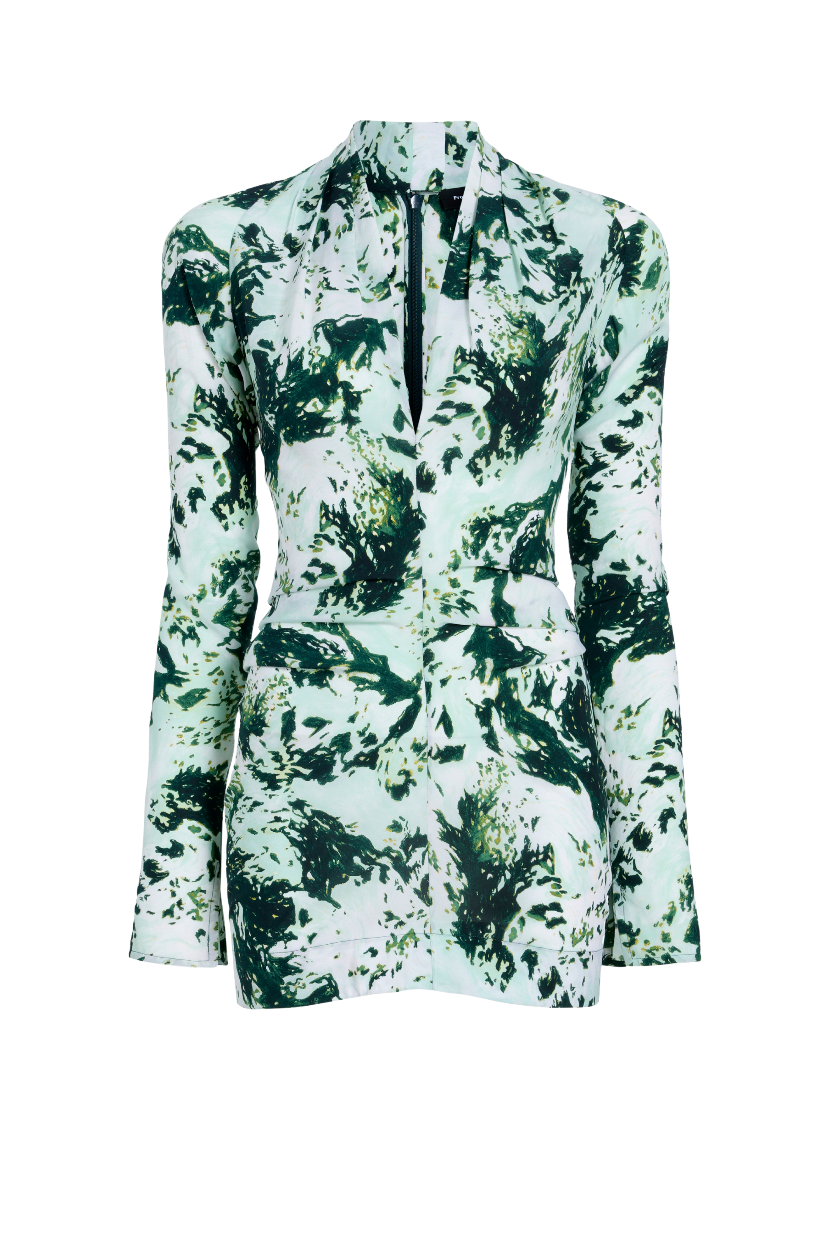 Adela Top In Printed Silk Viscose