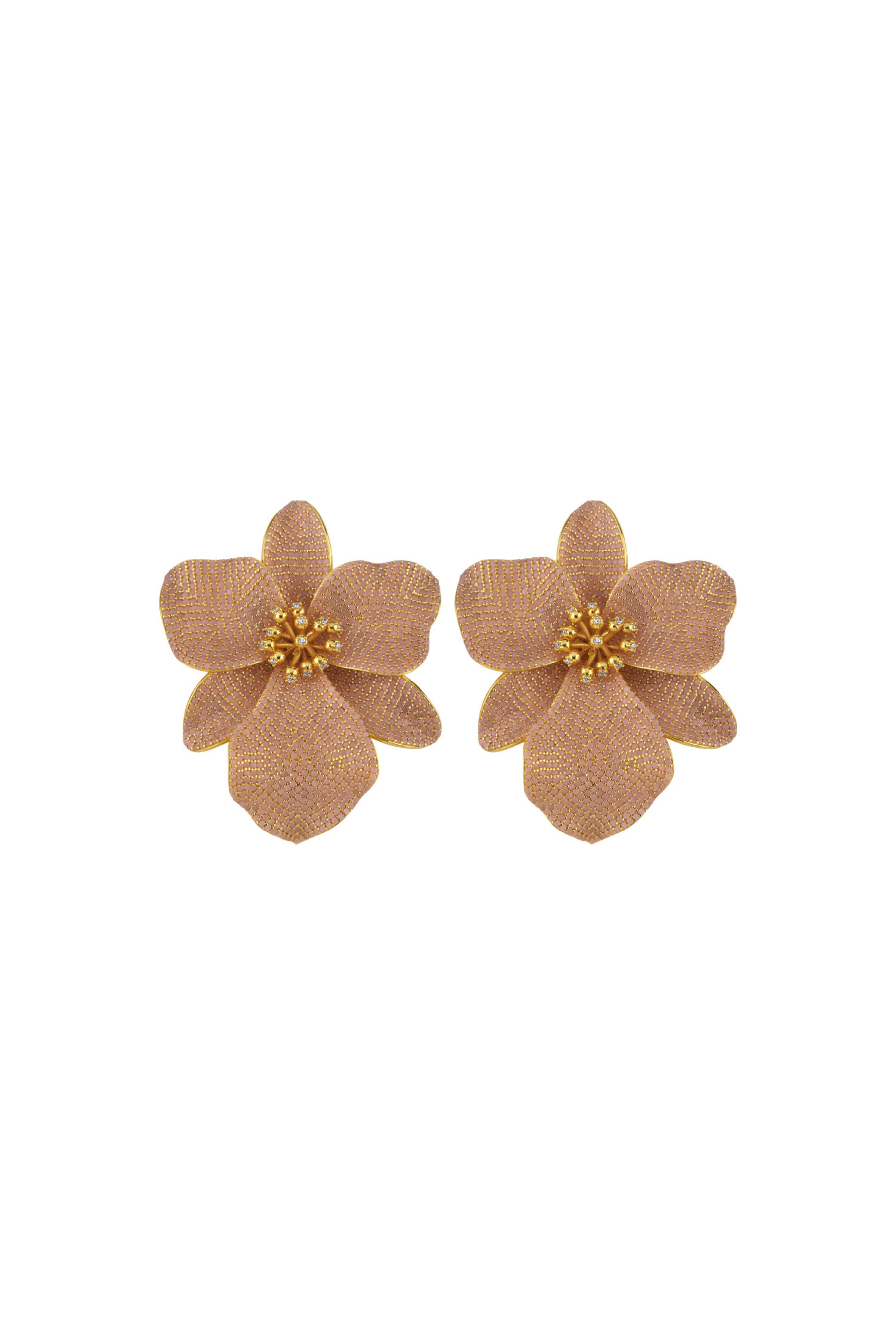 Singapore Orchids Earrings - Pink