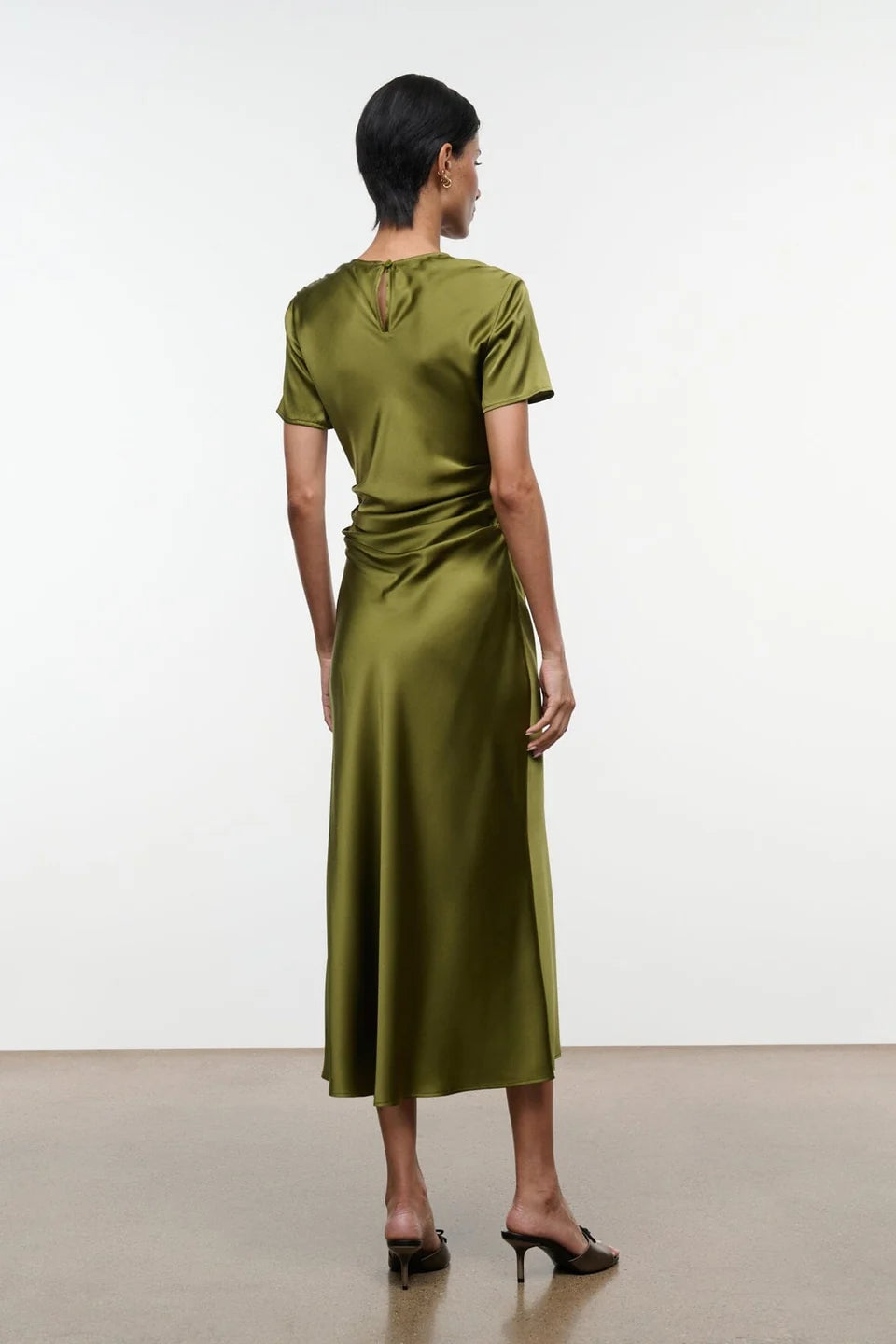 Marcel Silk Dress - Pear