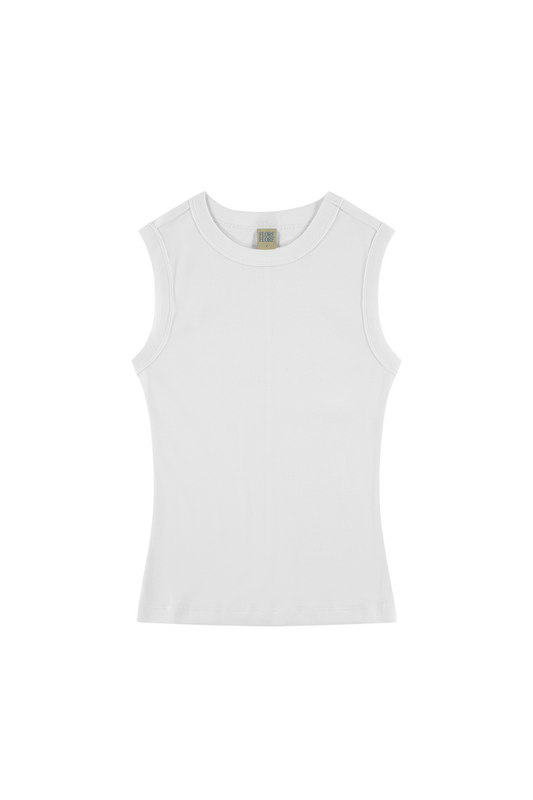 FLORE FLORE Esme Crew Tank in White