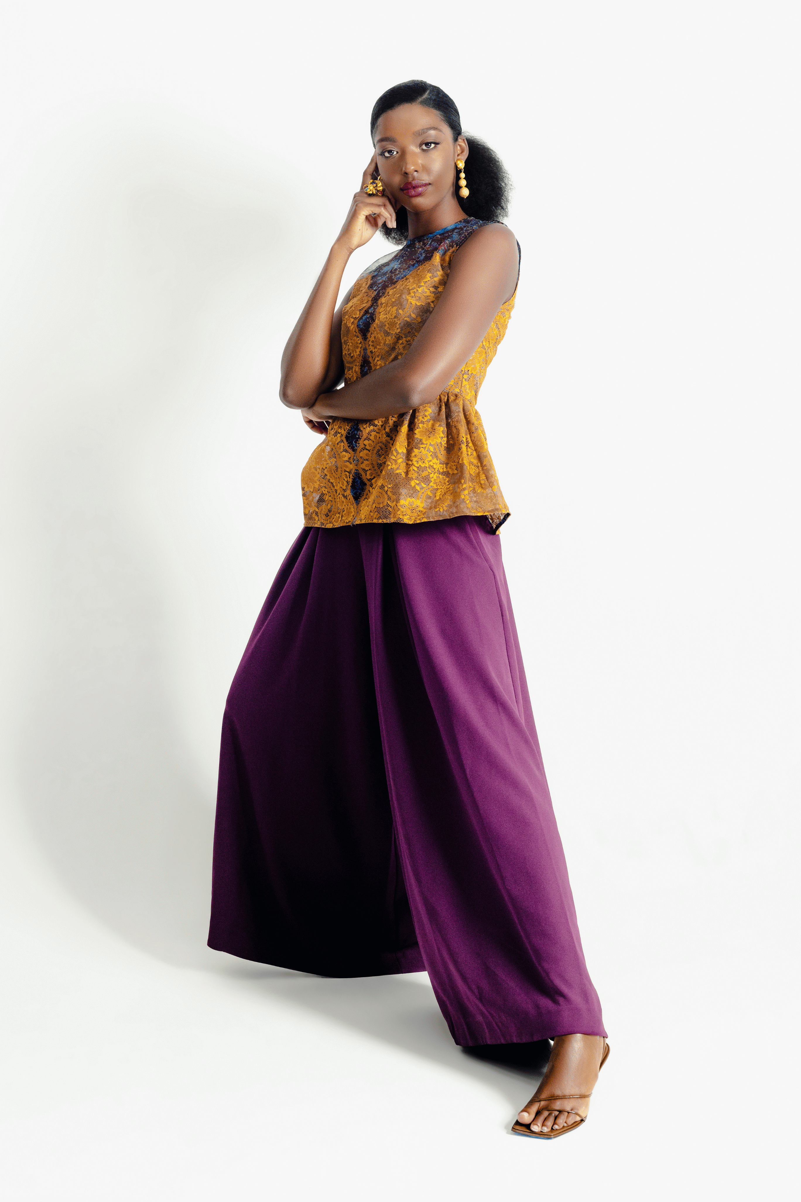 CHRISTIE BROWN x McMullen Kiera Plum Pants