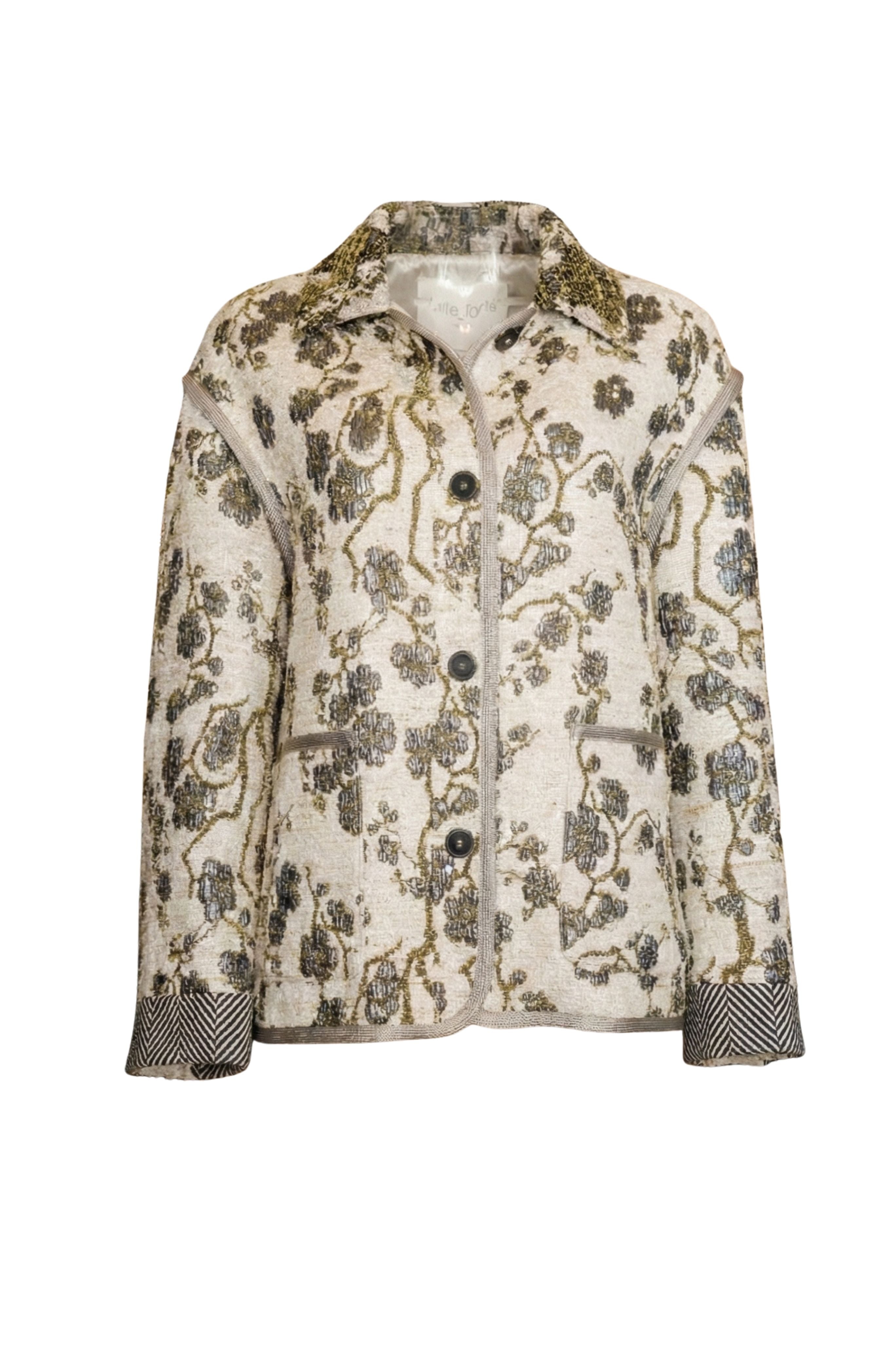 "La Lune En Fleur" Jacquard Oversized Jacket
