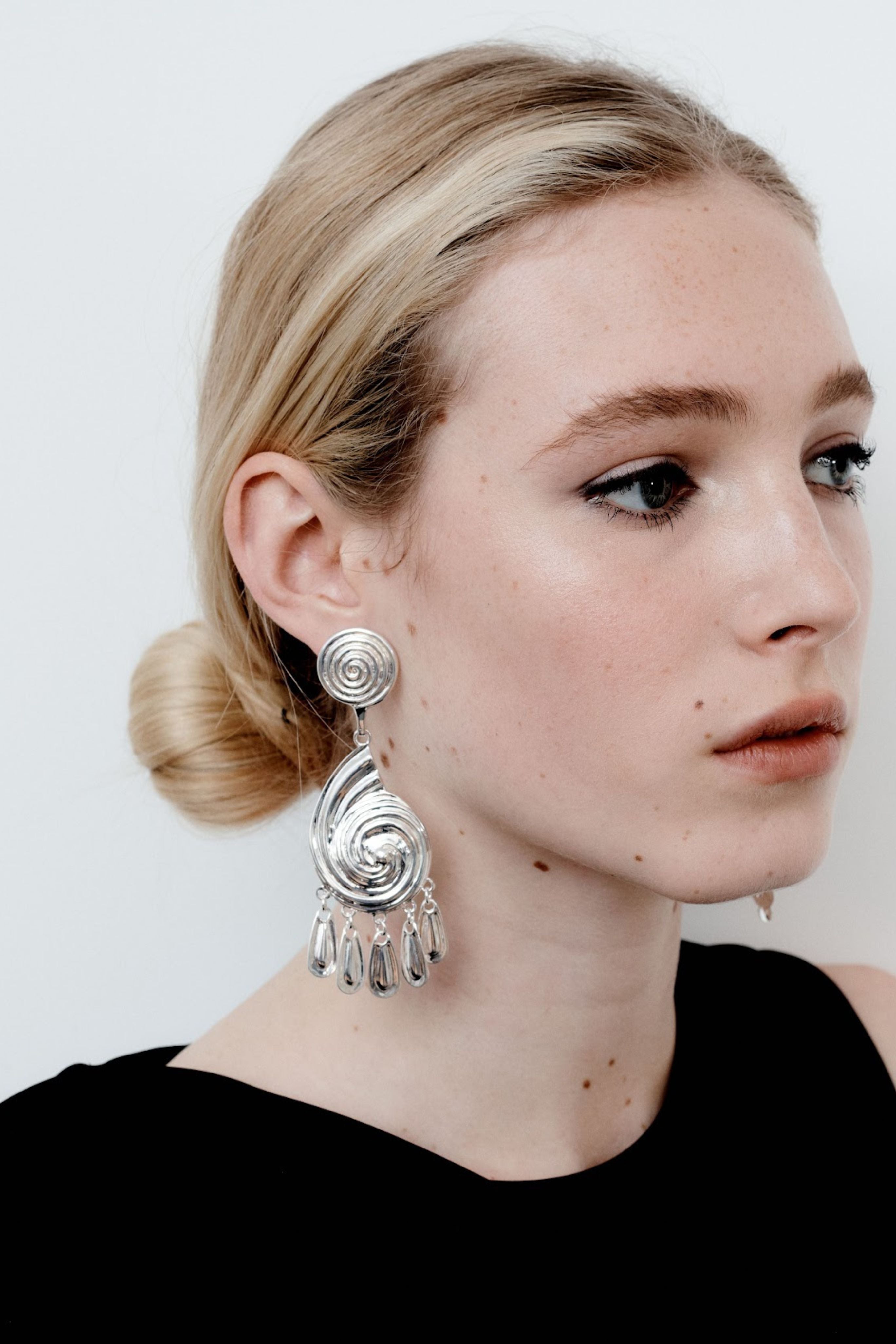 Eliza Earrings in Silver