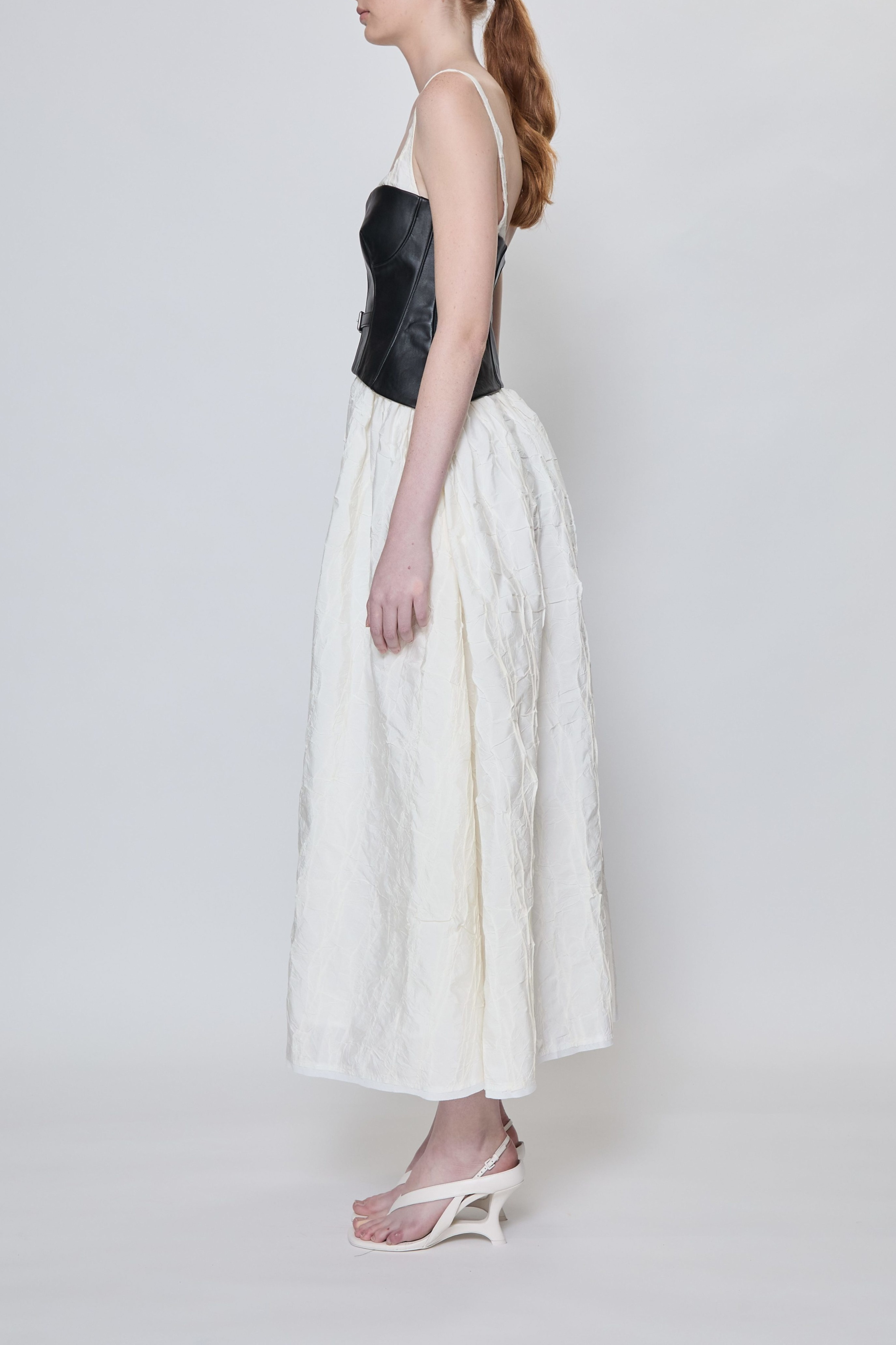 Cortland Belted Bustier Midi Dress