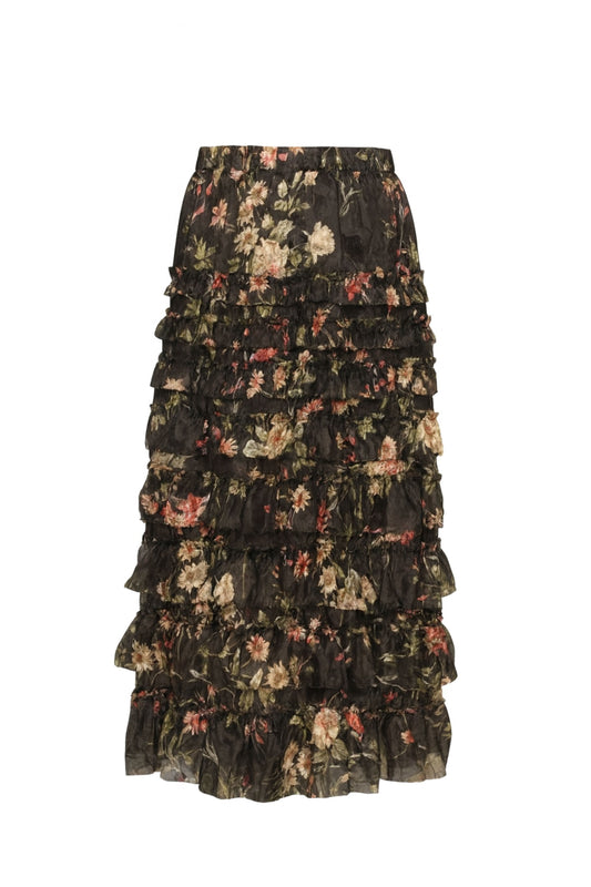 Jolie Print Midi Skirt