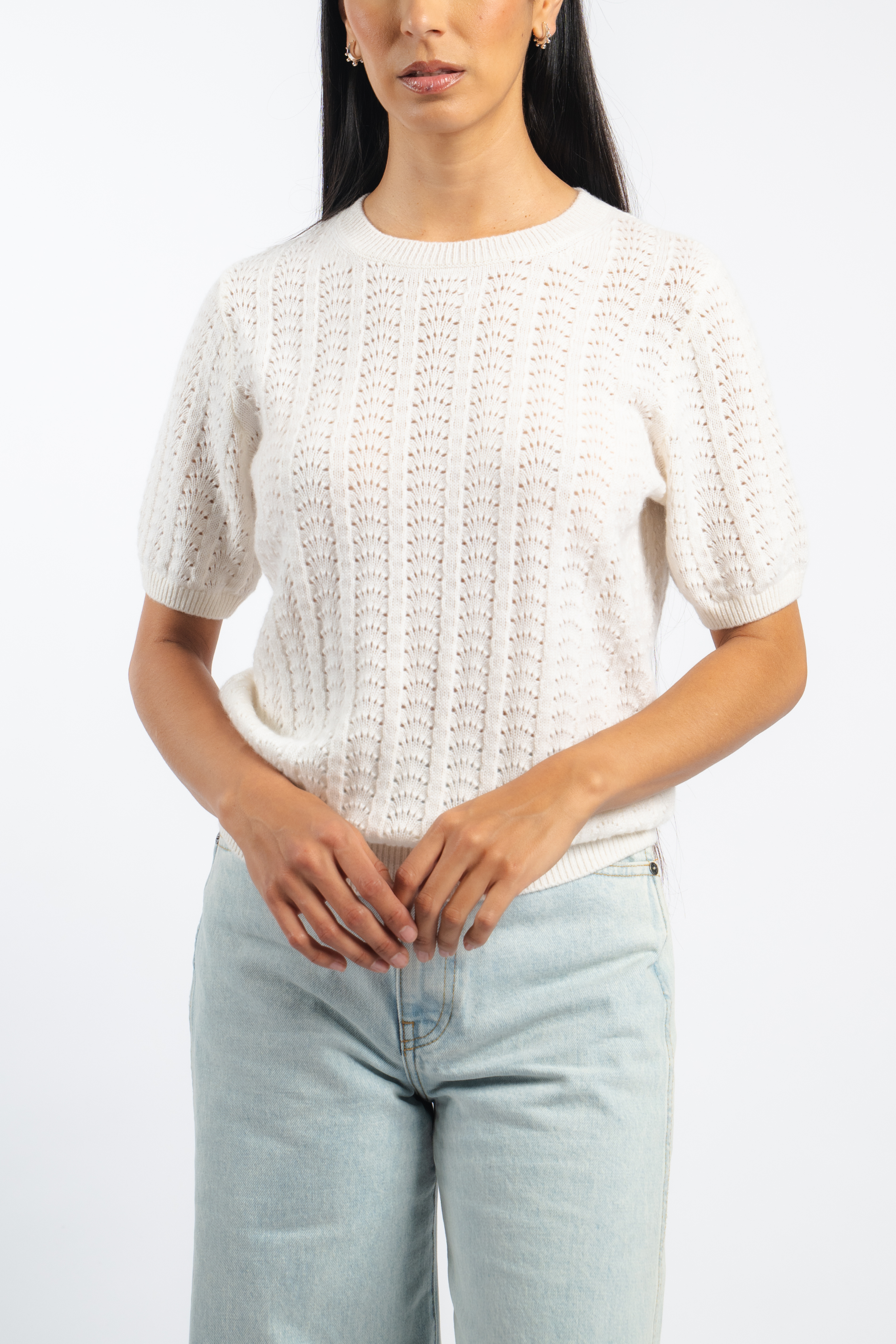 Cecelia Pointelle Sweater