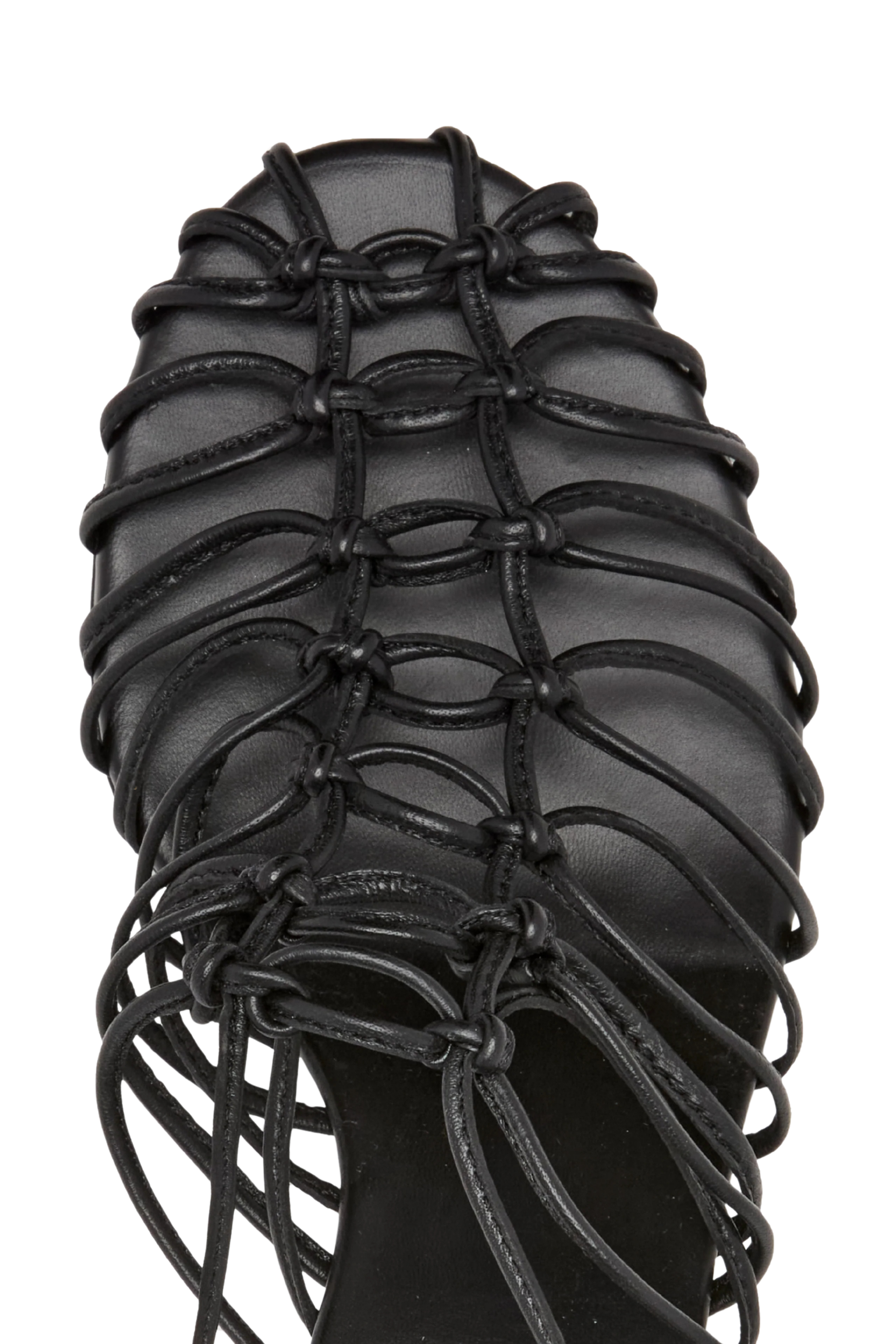 Tee Knot Sandals In Nappa - Black