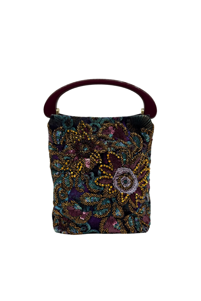 Crisp Embellished Bag - Purple