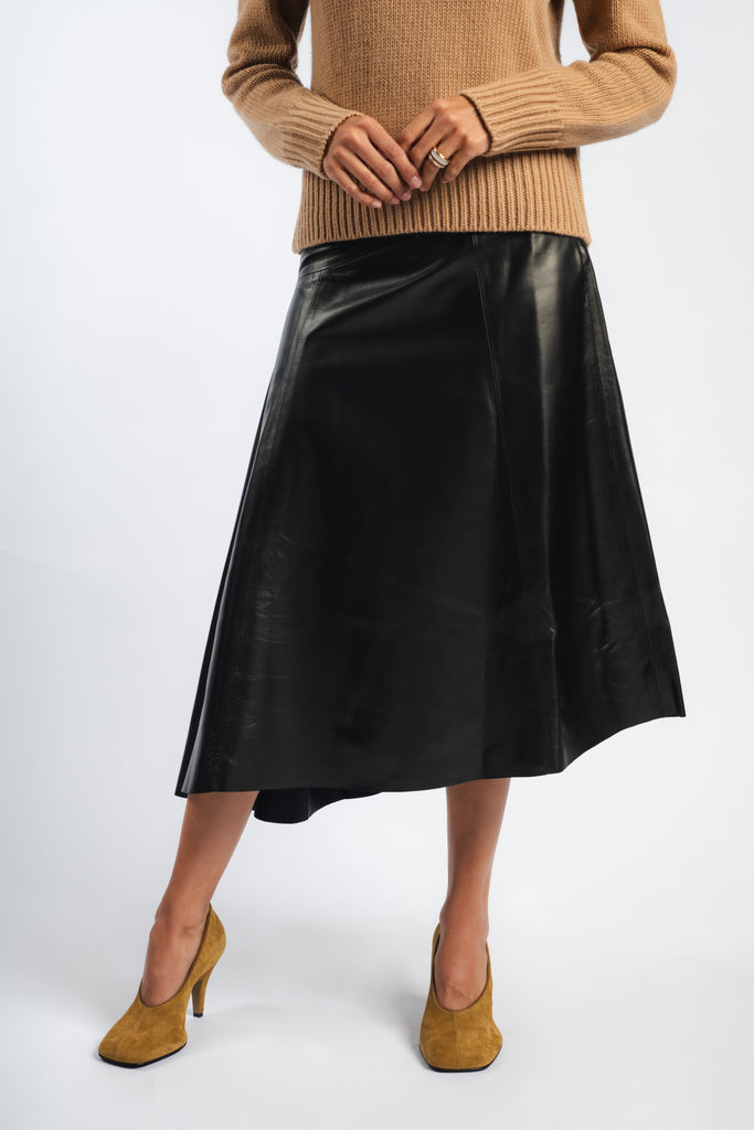 Draped Skirt in Black