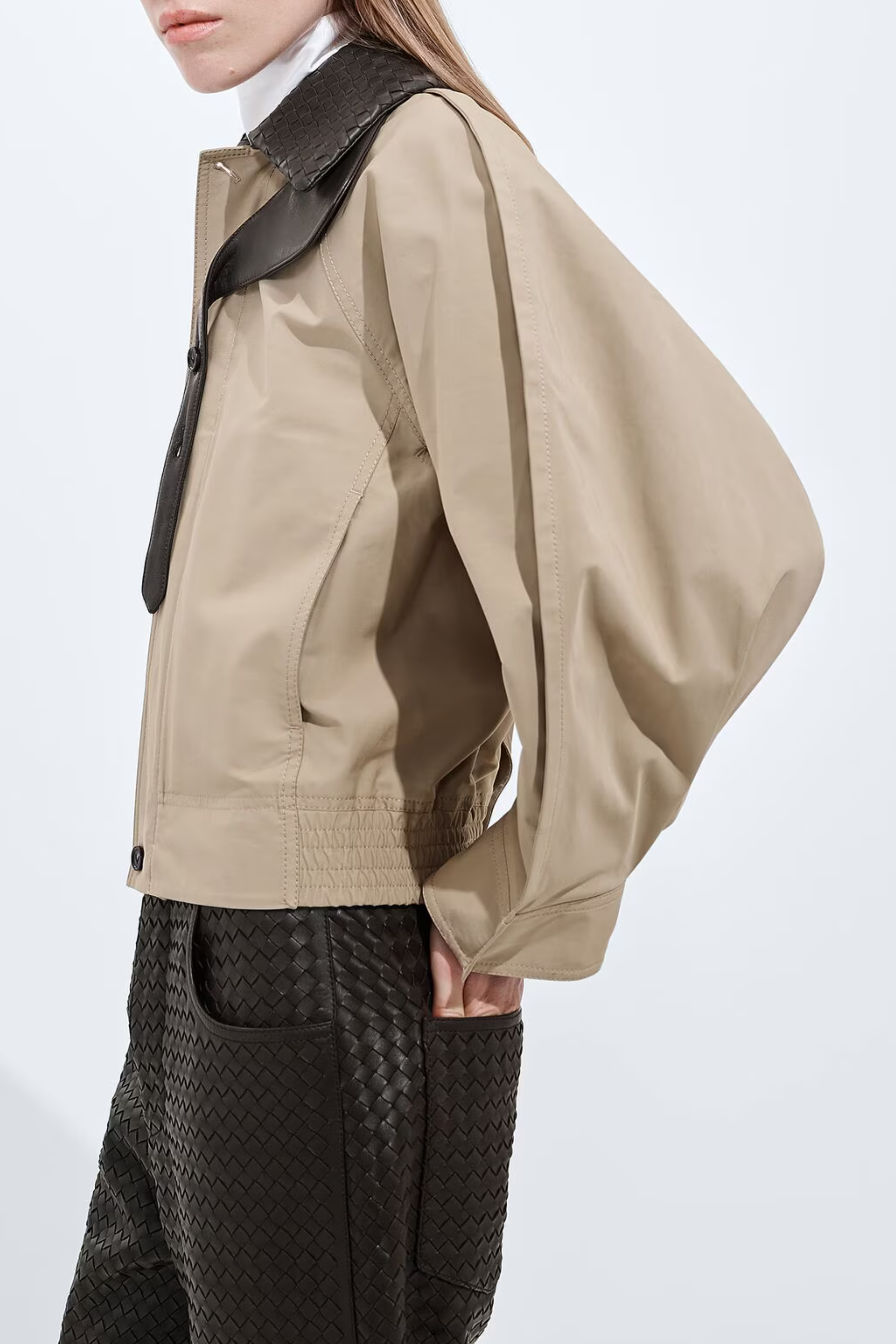 Cotton Blouson in Sahara