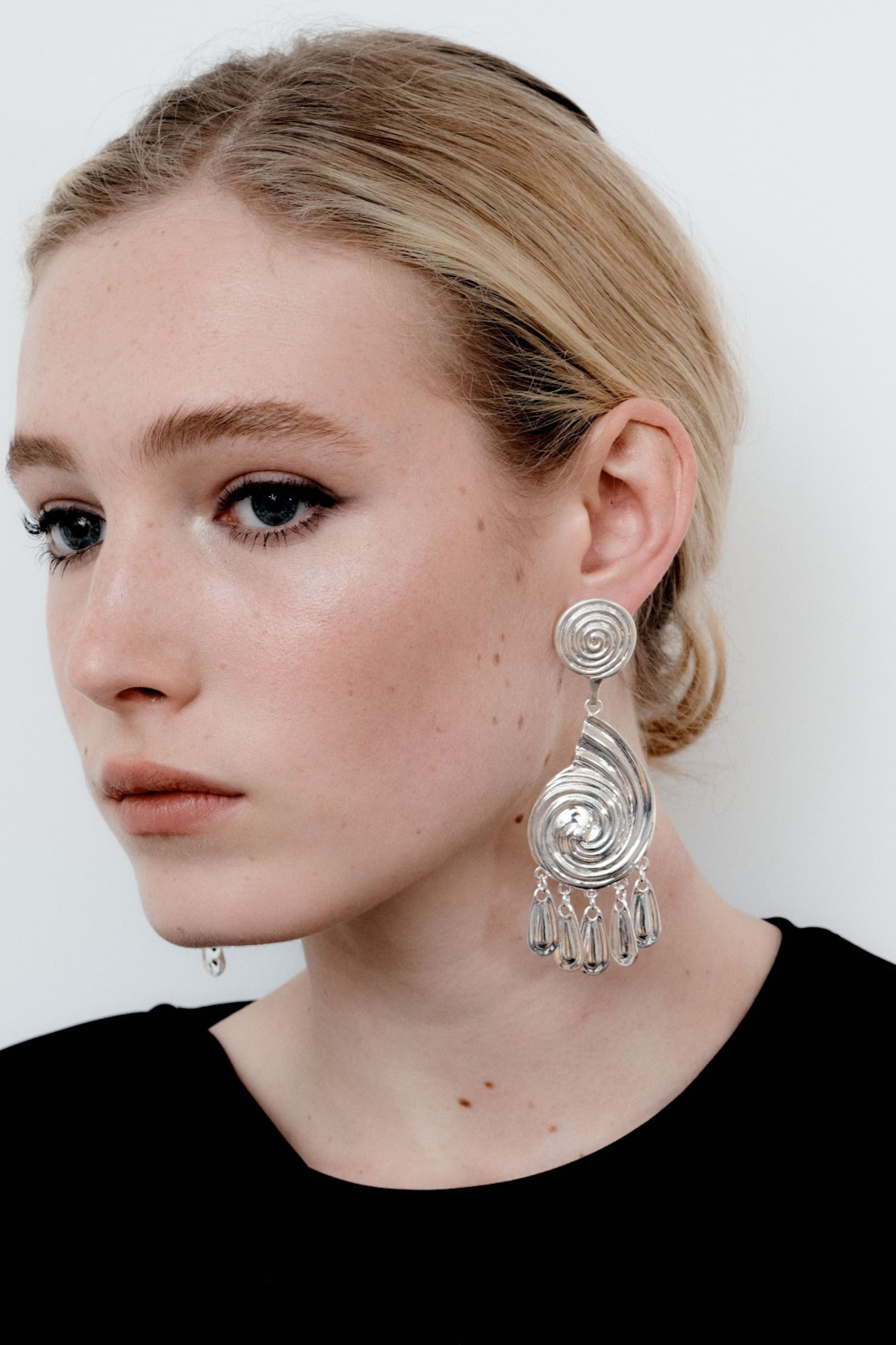 Eliza Earrings in Silver