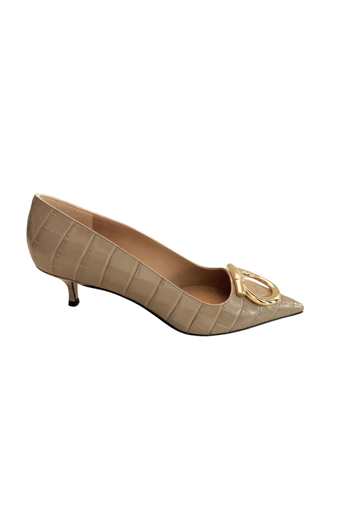 Lara Gancini 40 Croc 4.0cm  - Taupe
