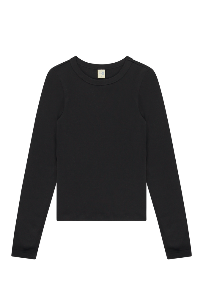 FLORE FLORE Max Crew Tee in Black